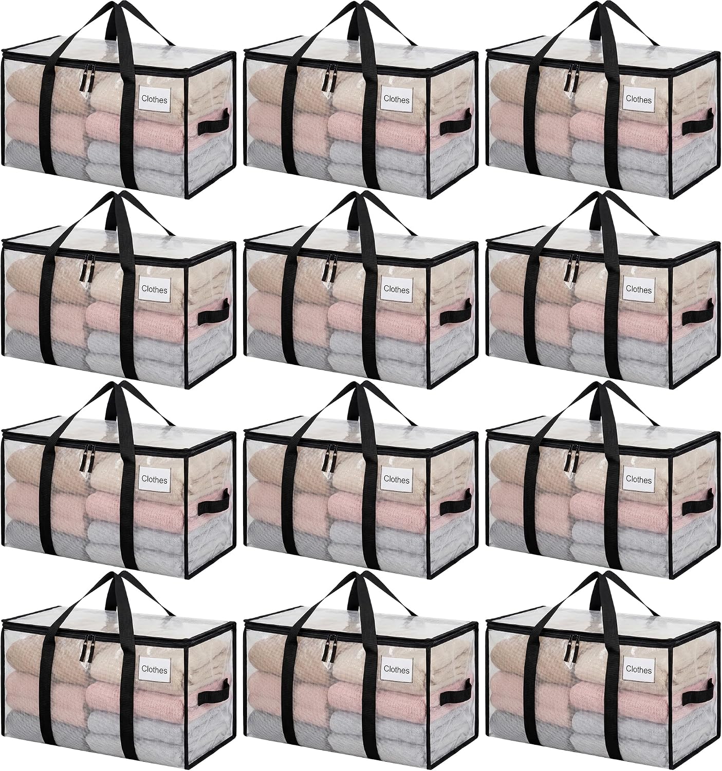 Heavy Duty Moving Bags with Strong Handle, Extra Large Moving Boxes, Storage Tote for Clothes, College Moving Supplies