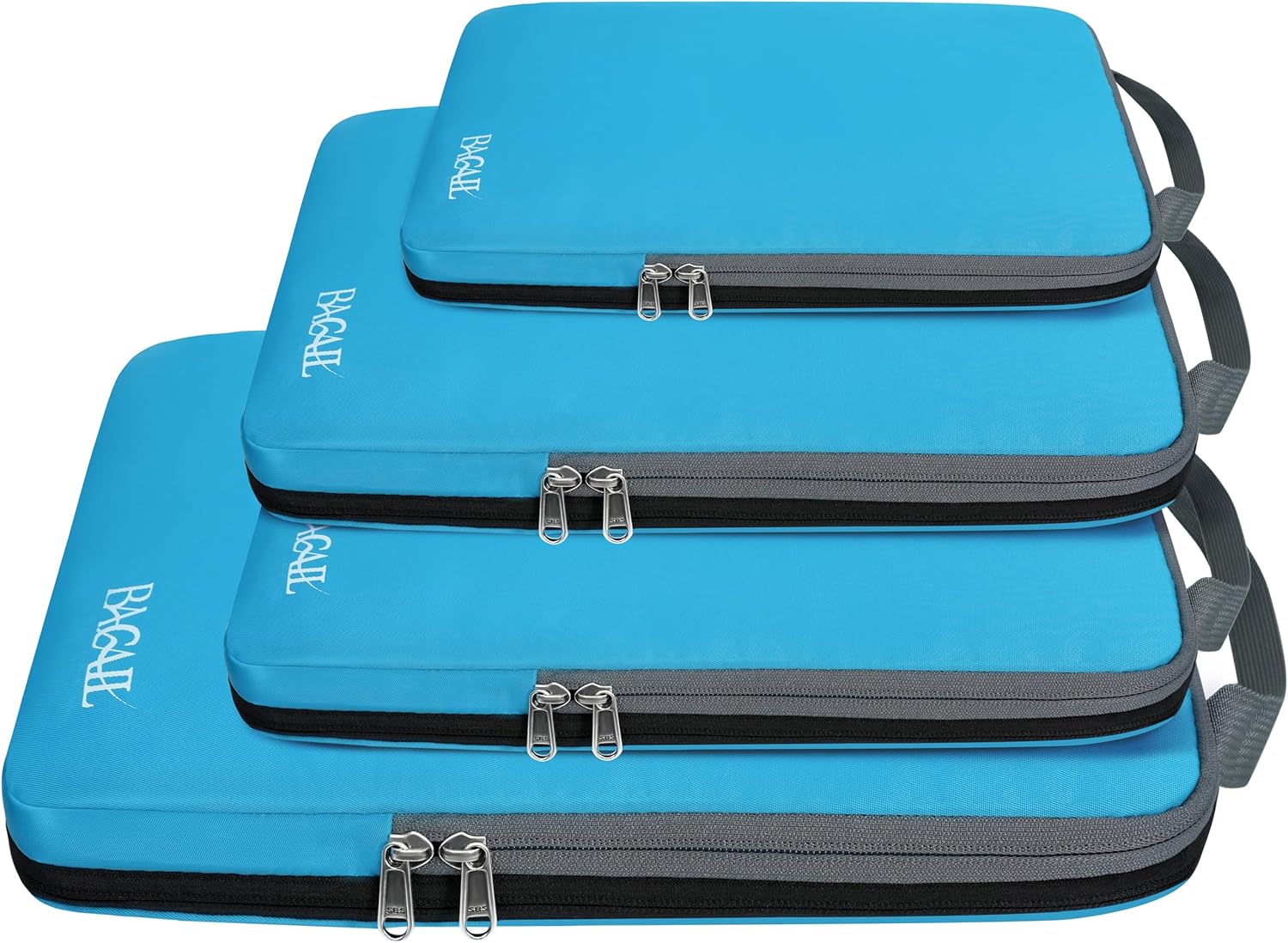 4 Set Compression Packing Cubes Travel Expandable Packing Organizers