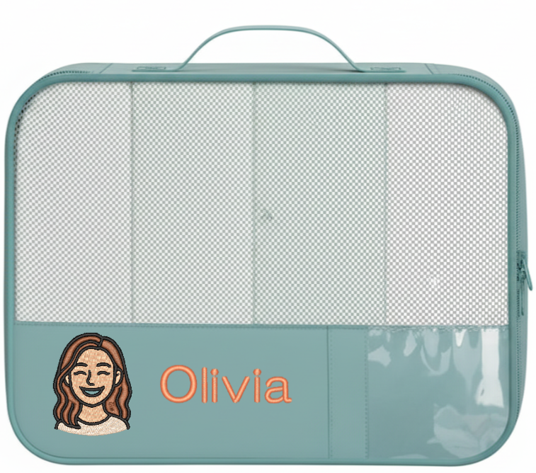 Bagail Personalized 9 Set Label Packing Cubes - Custom Text & Image Luggage Organizers