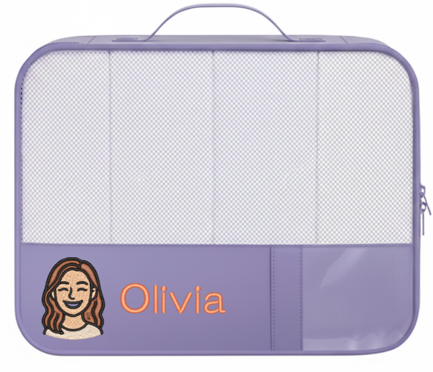 Bagail Personalized 9 Set Label Packing Cubes - Custom Text & Image Luggage Organizers