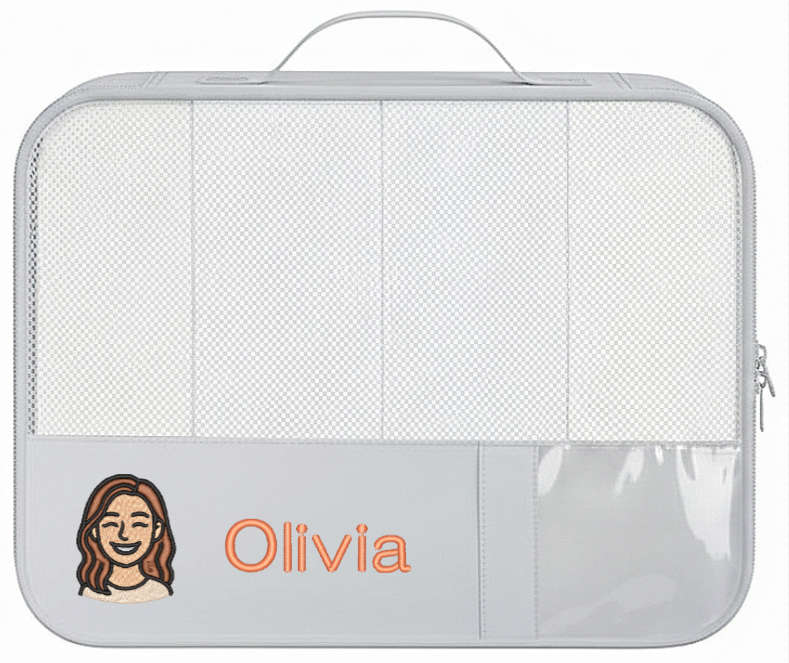 Bagail Personalized 9 Set Label Packing Cubes - Custom Text & Image Luggage Organizers