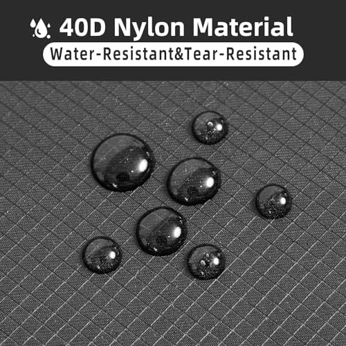 BAGAIL 5 Set/6 Set Ultralight Compression Packing Cubes Travel Accessories Expandable Packing Organizers(Black 6Set Mesh Pattern) Bagail STORAGE_BAG 6-Black / Mesh pattern