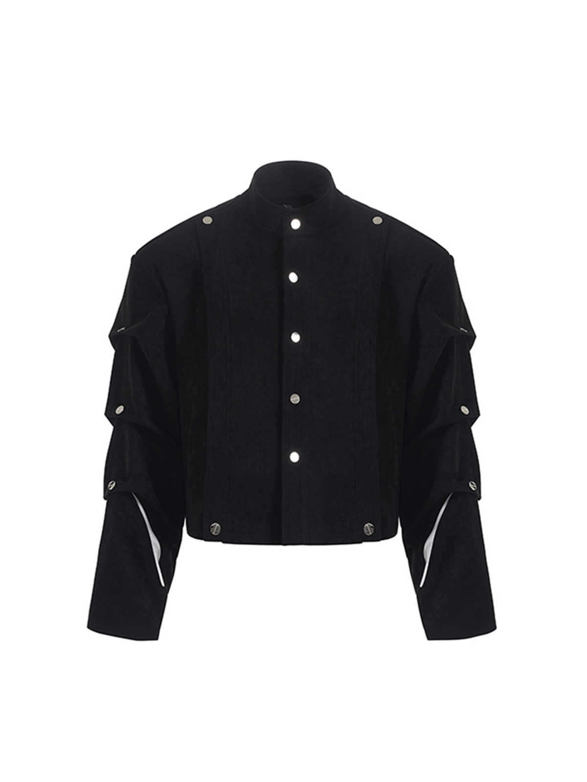 SUEDE-TEXTURE STACKED ARMOR SET