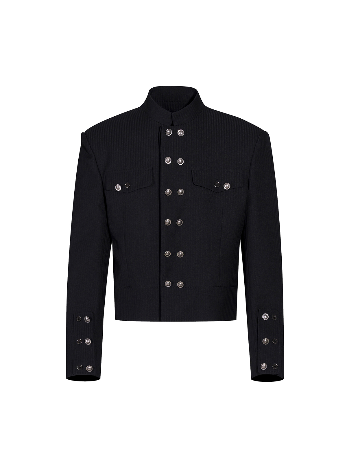 OBSIDIAN COMMANDER CROPPED SUIT SET