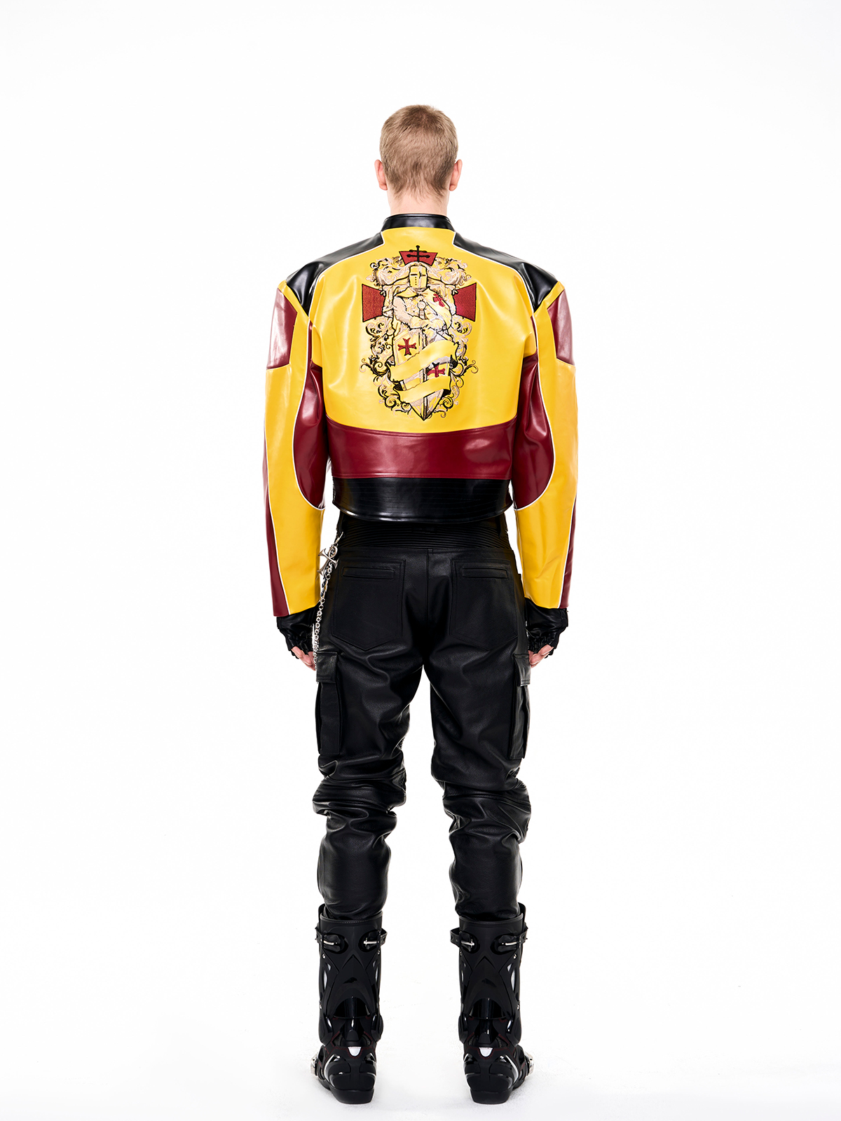 CRUSADER LEATHER RACING JACKET-START EXCEED END