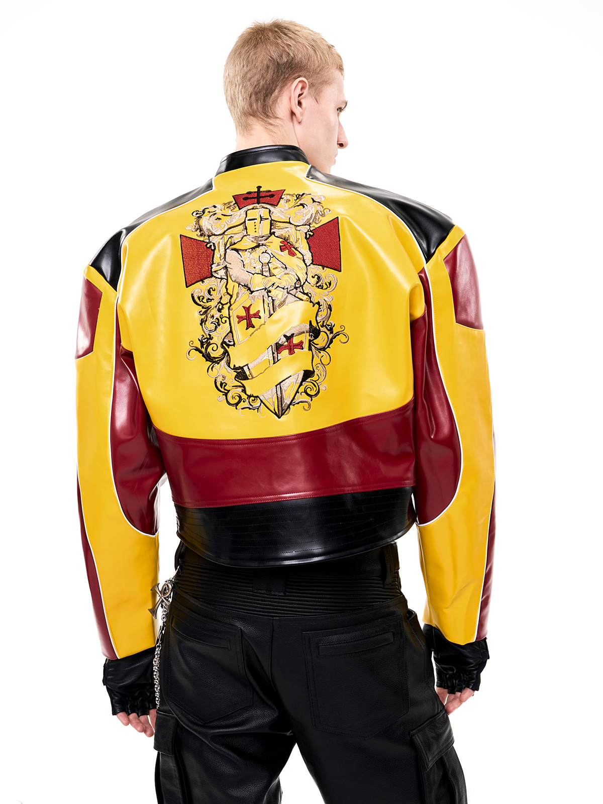 CRUSADER LEATHER RACING JACKET-START EXCEED END