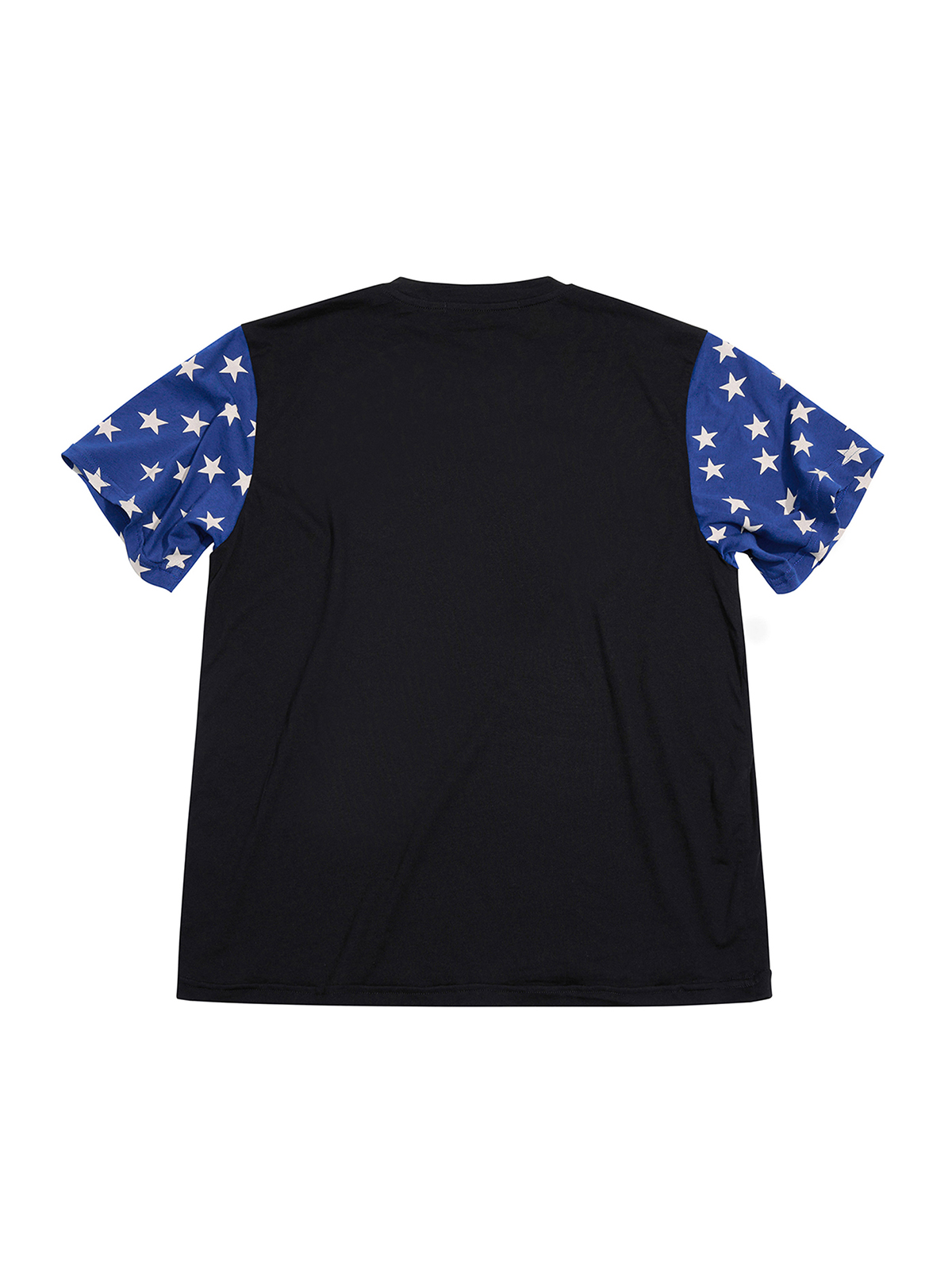 RHINESTONE AMERICANA FLAG GRAPHIC TEE-BLACK