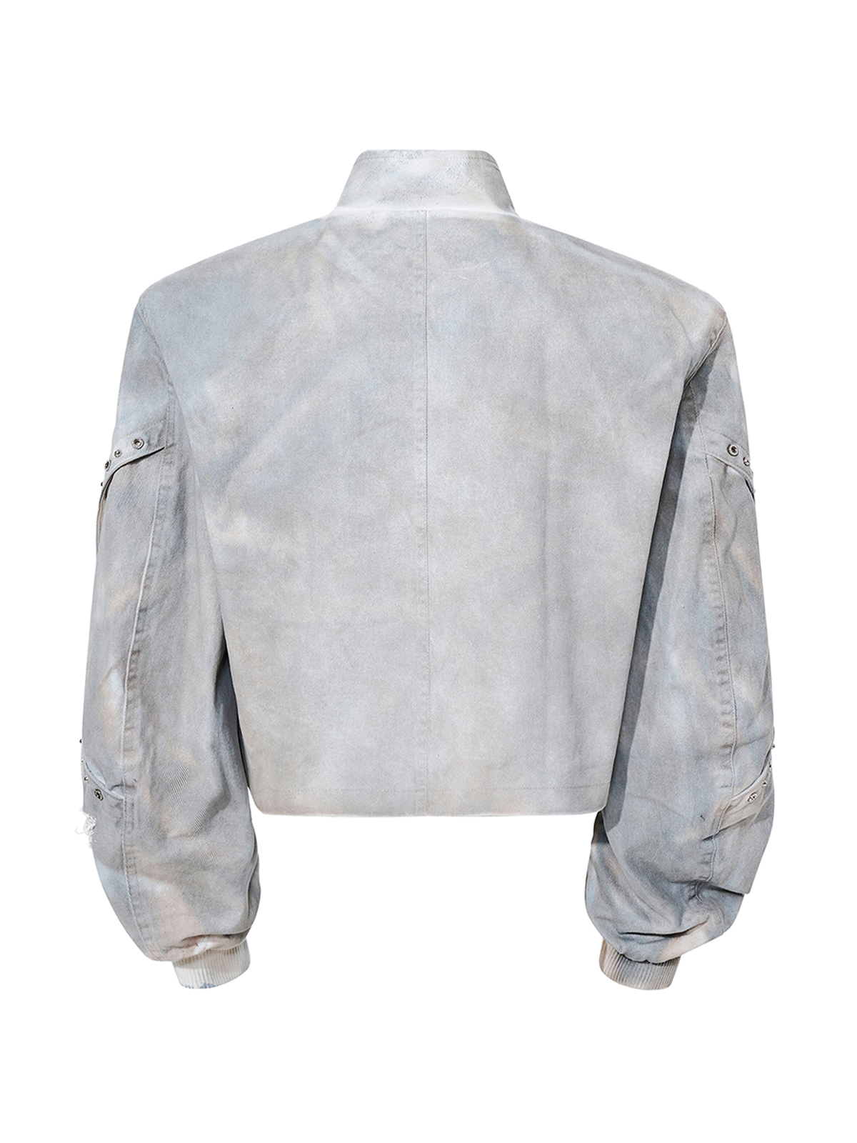 DECONSTRUCTED TIE-DYE WASHED STUDDED DENIM SET