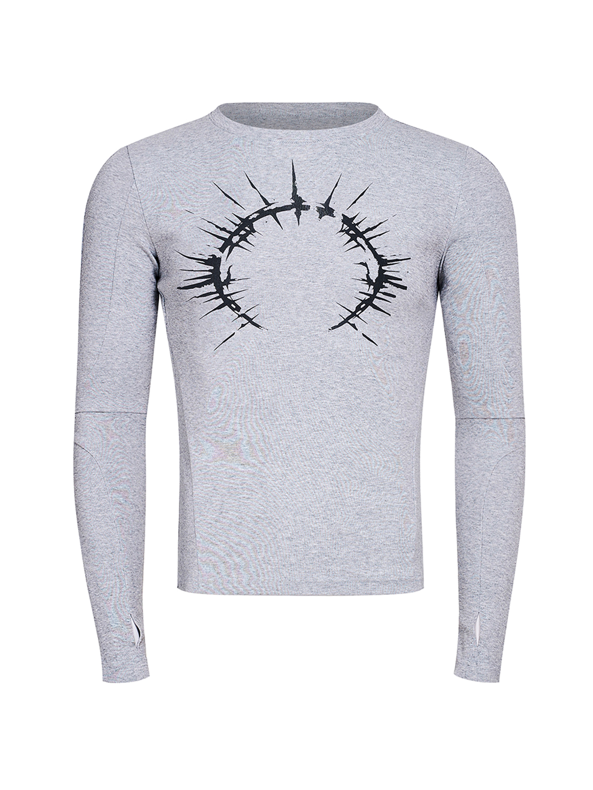HALO GRAPHIC THUMBHOLE LONGSLEEVE-GREY