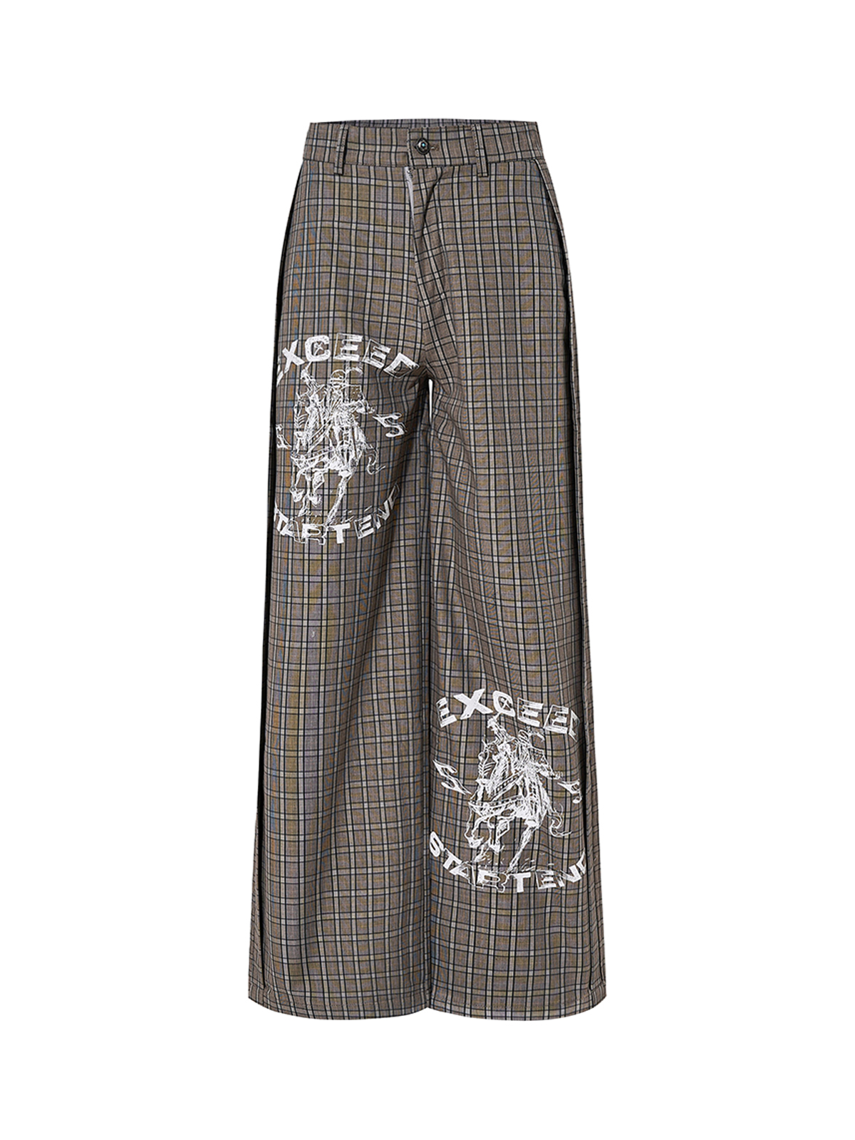 RETRO PLAID WAR HORSE GRAPHIC SUIT SET