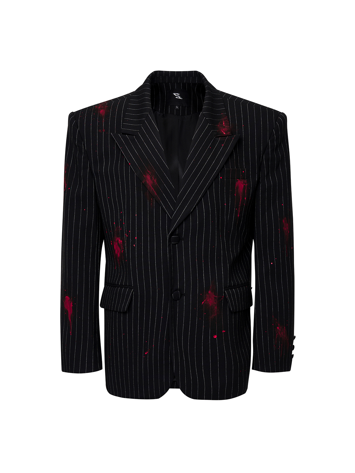 START EXCEED END | Black Paint Splatter Suit - Gothic Streetwear