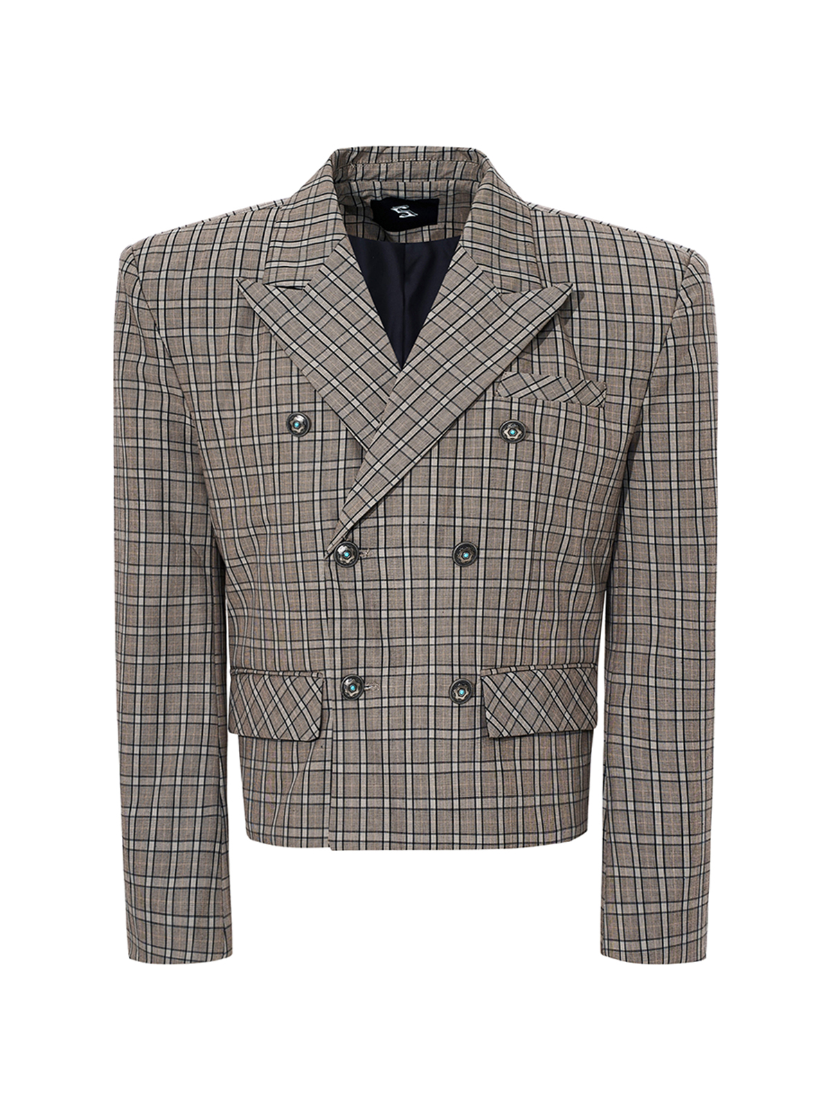 RETRO PLAID WAR HORSE GRAPHIC SUIT SET