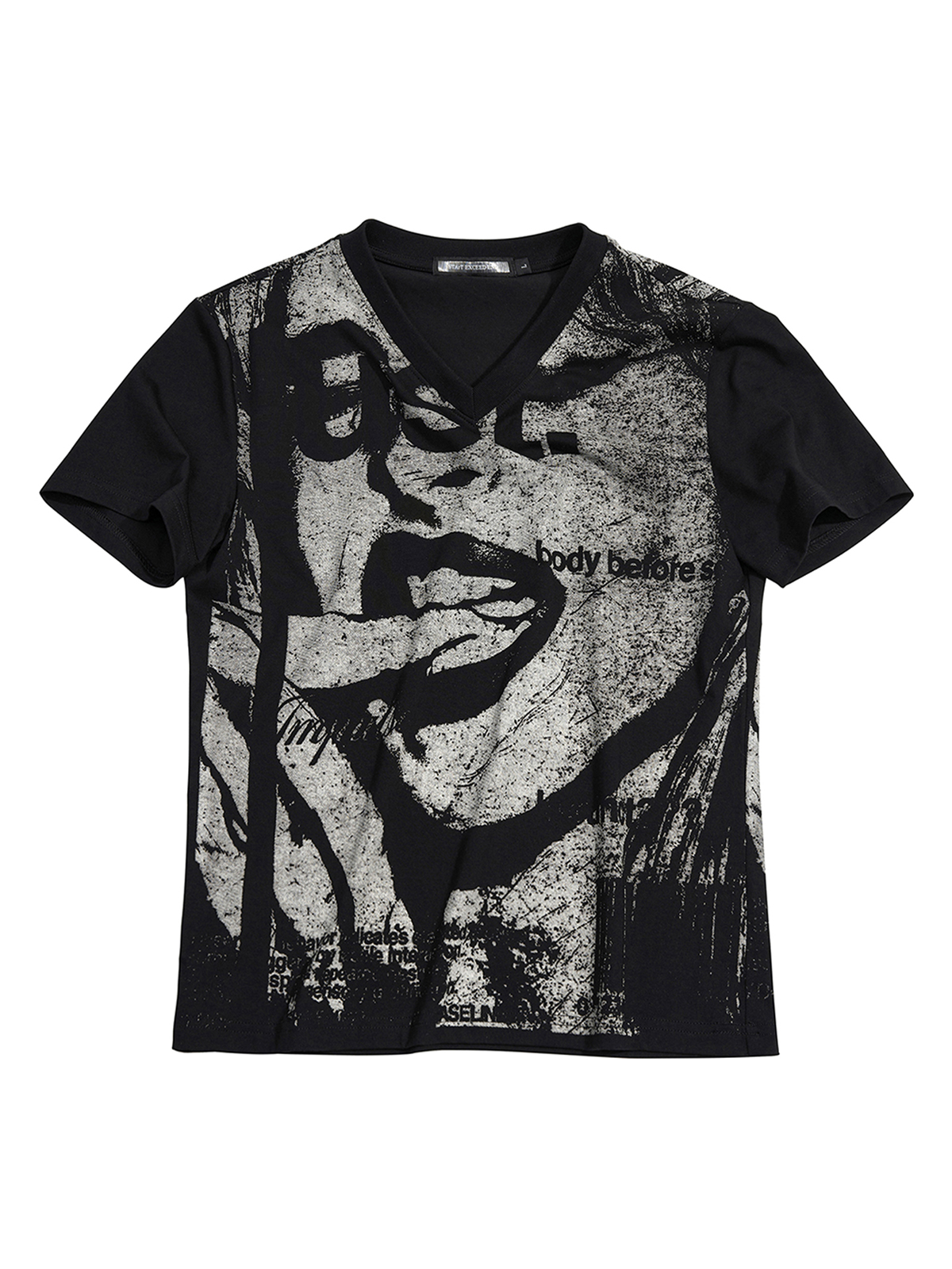 SUBVERSIVE PORTRAIT GRAPHIC V-NECK TEE