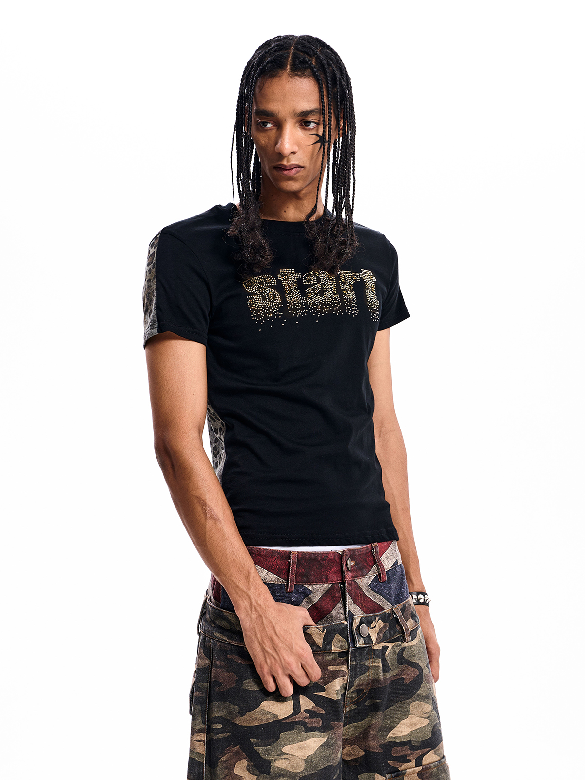 SILVER SCRIPT LEOPARD TEE