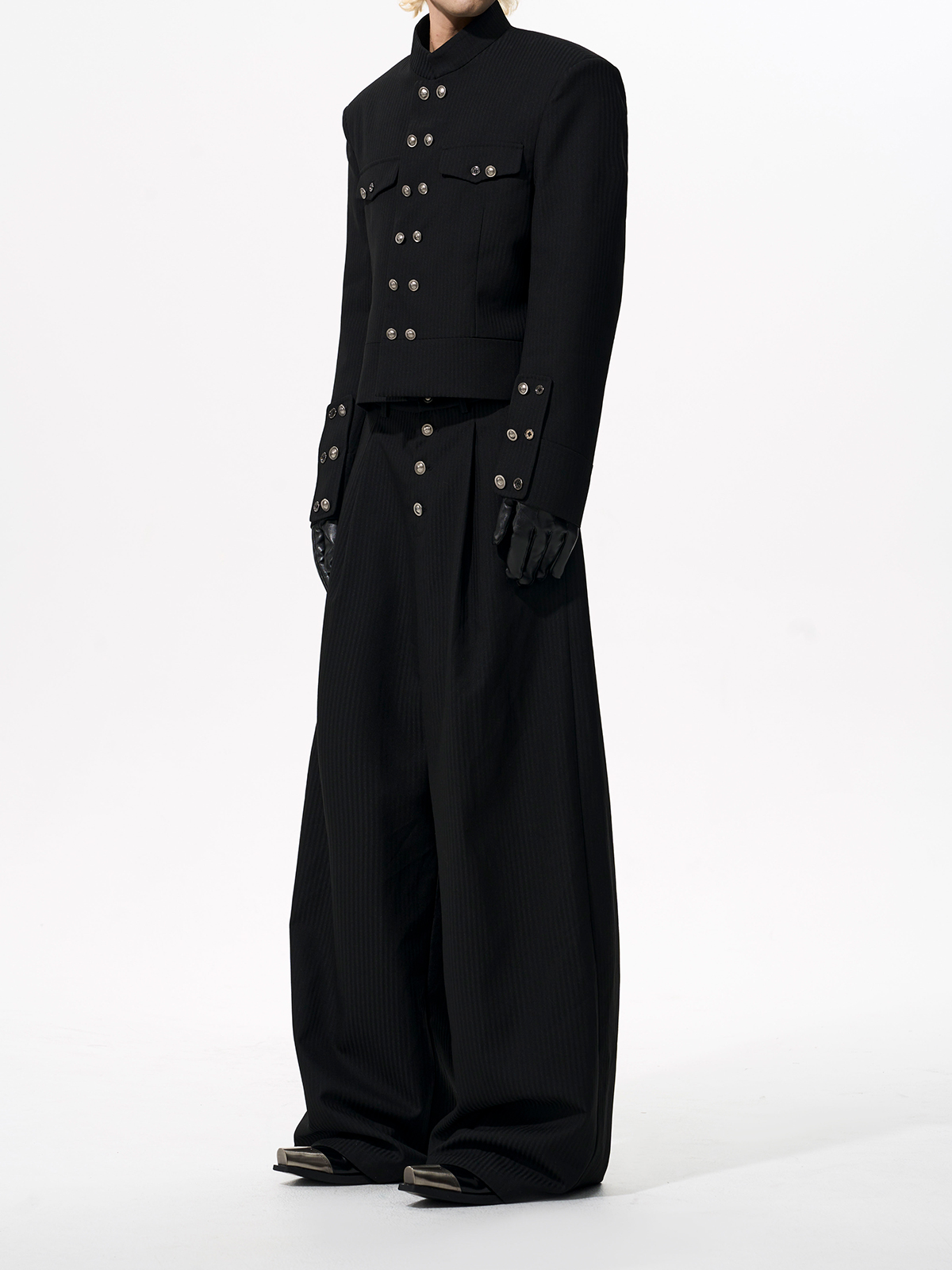 OBSIDIAN COMMANDER CROPPED SUIT SET-START EXCEED END