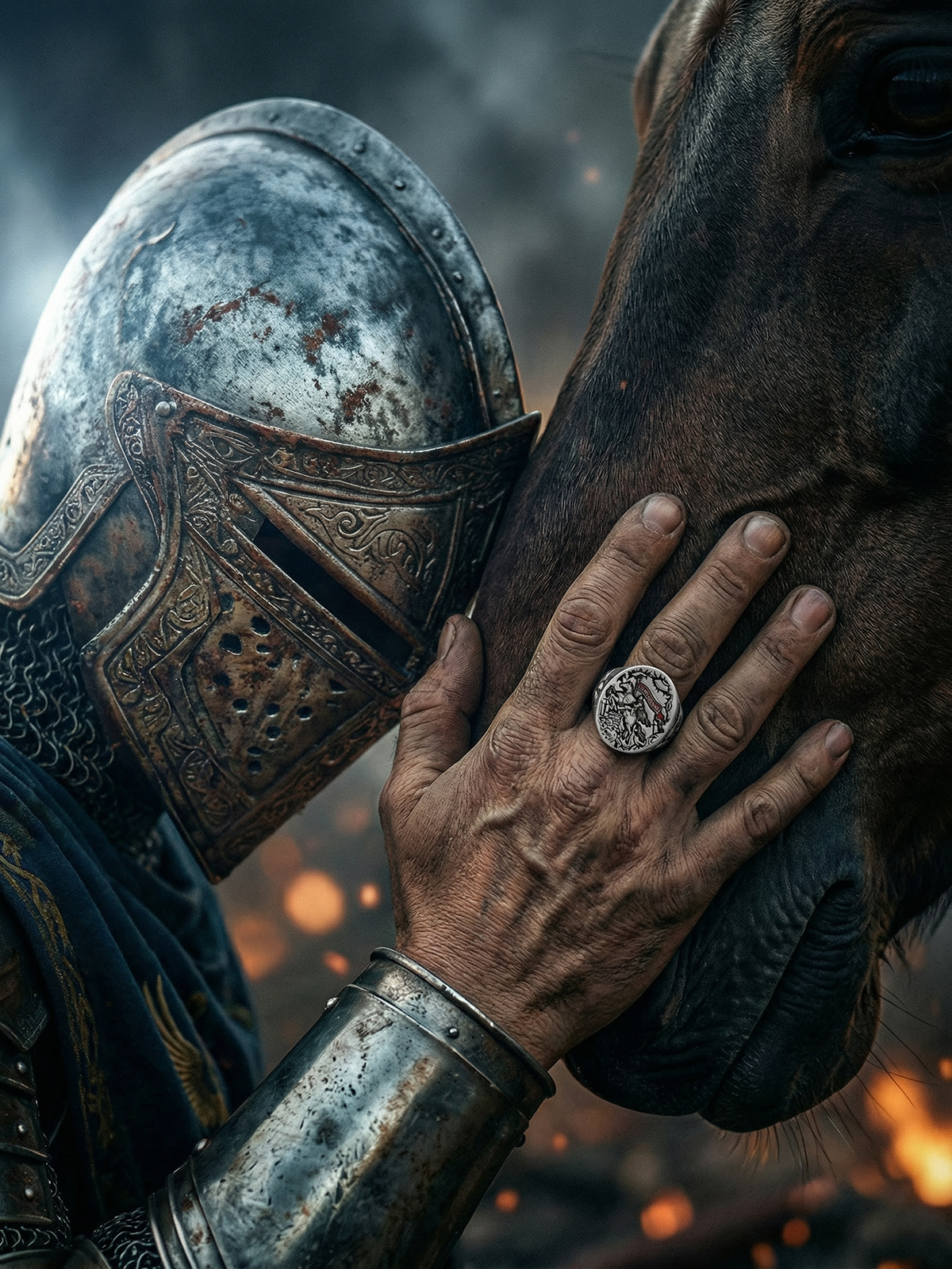 VINTAGE MEDIEVAL KNIGHT RING