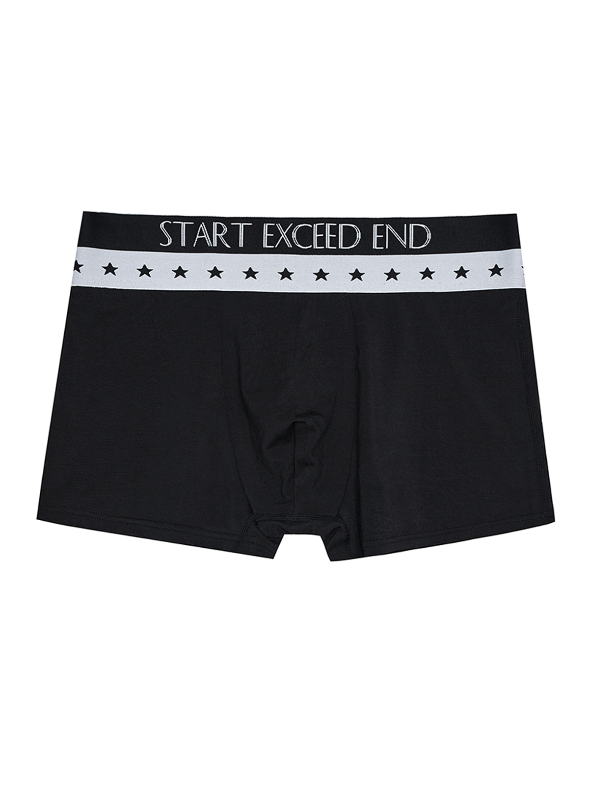 SUBVERSIVE TYPOGRAPHY STAR BOXER BRIEFS-BLACK