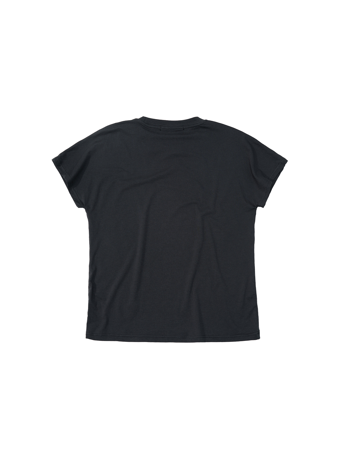 RHINESTONE CROSS PORTRAIT TEE-BLACK