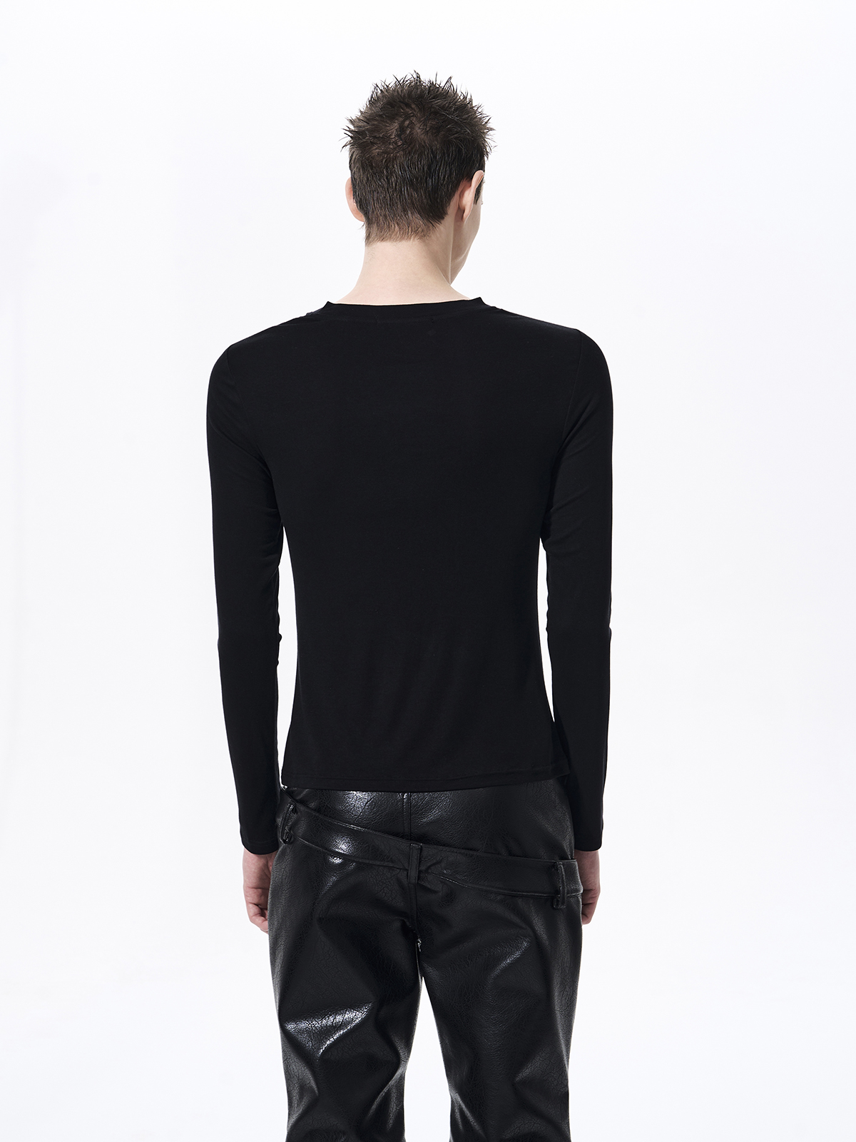 RHINESTONE CROSS LONG SLEEVE TEE