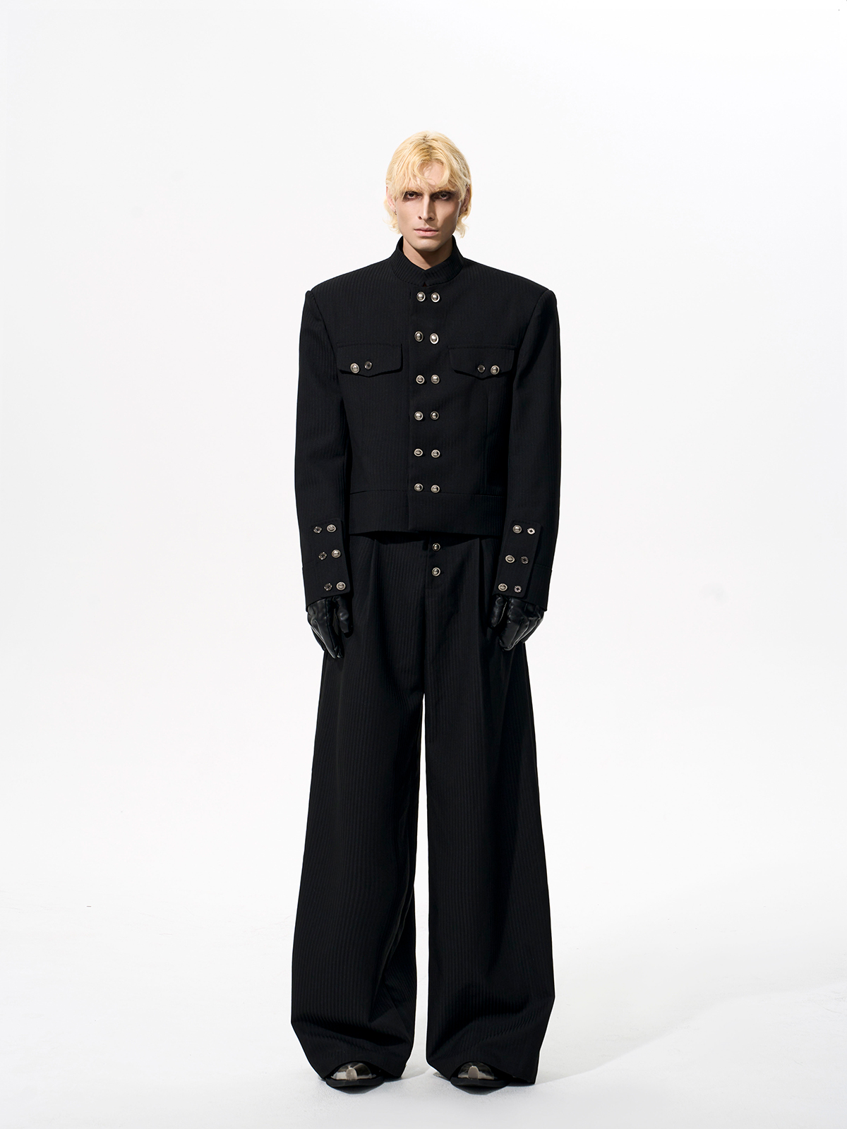 OBSIDIAN COMMANDER CROPPED SUIT SET-START EXCEED END