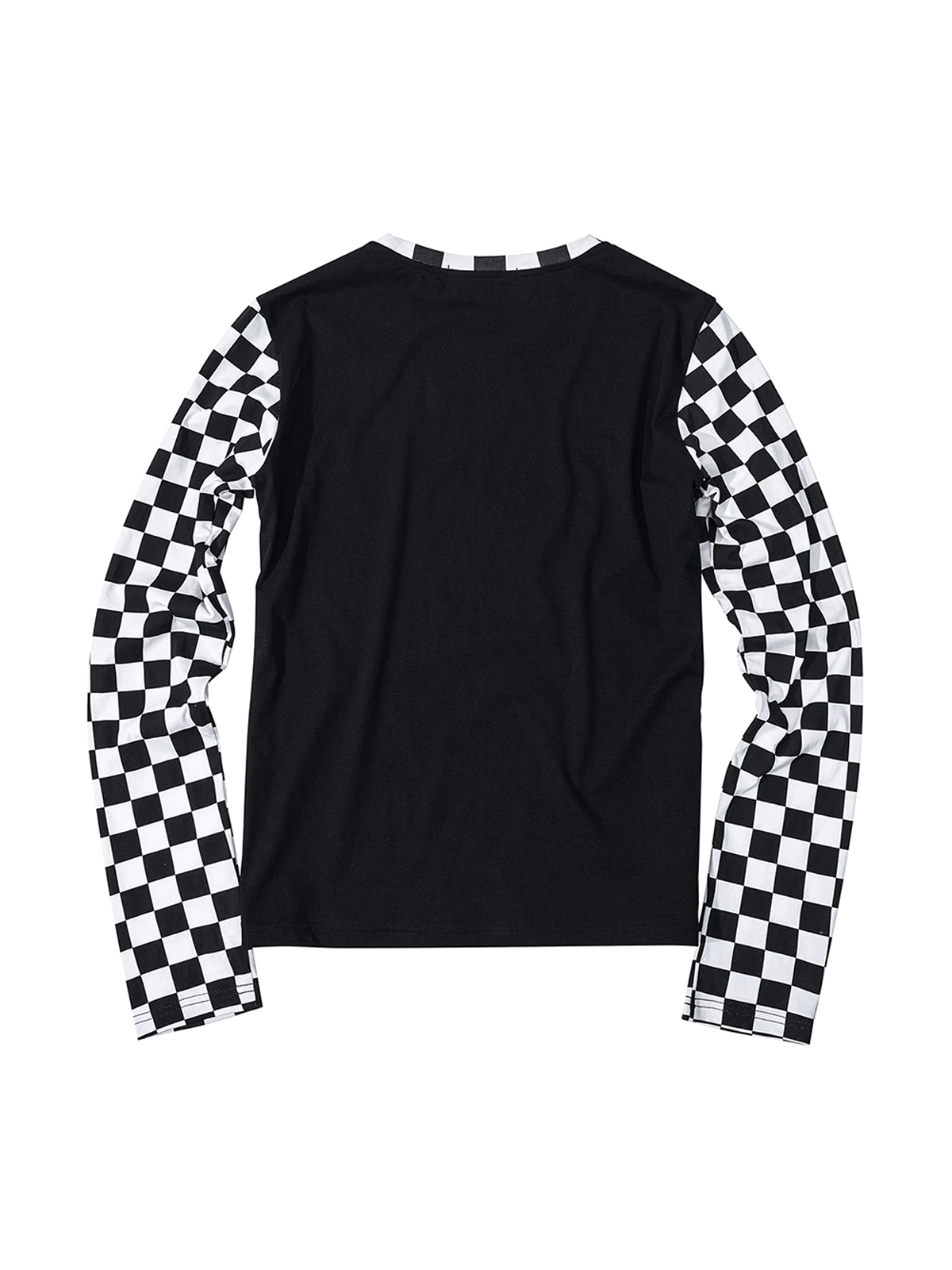 CHECKERBOARD PORTRAIT LONG SLEEVE TEE