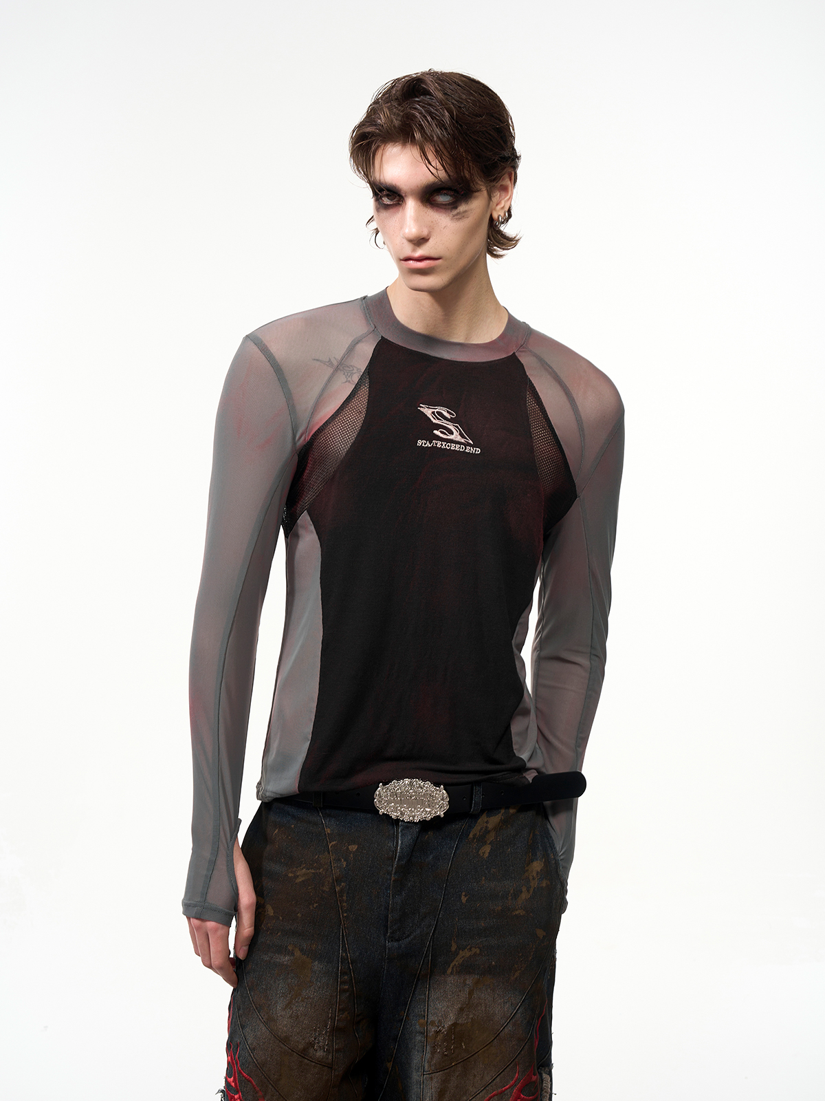 SHADOW MESH HYBRID LONG SLEEVE-START EXCEED END
