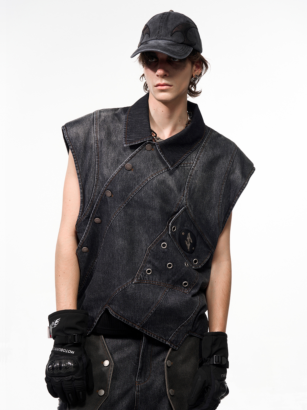 CRIMSON ROOT DECONSTRUCTED DENIM SET-START EXCEED END