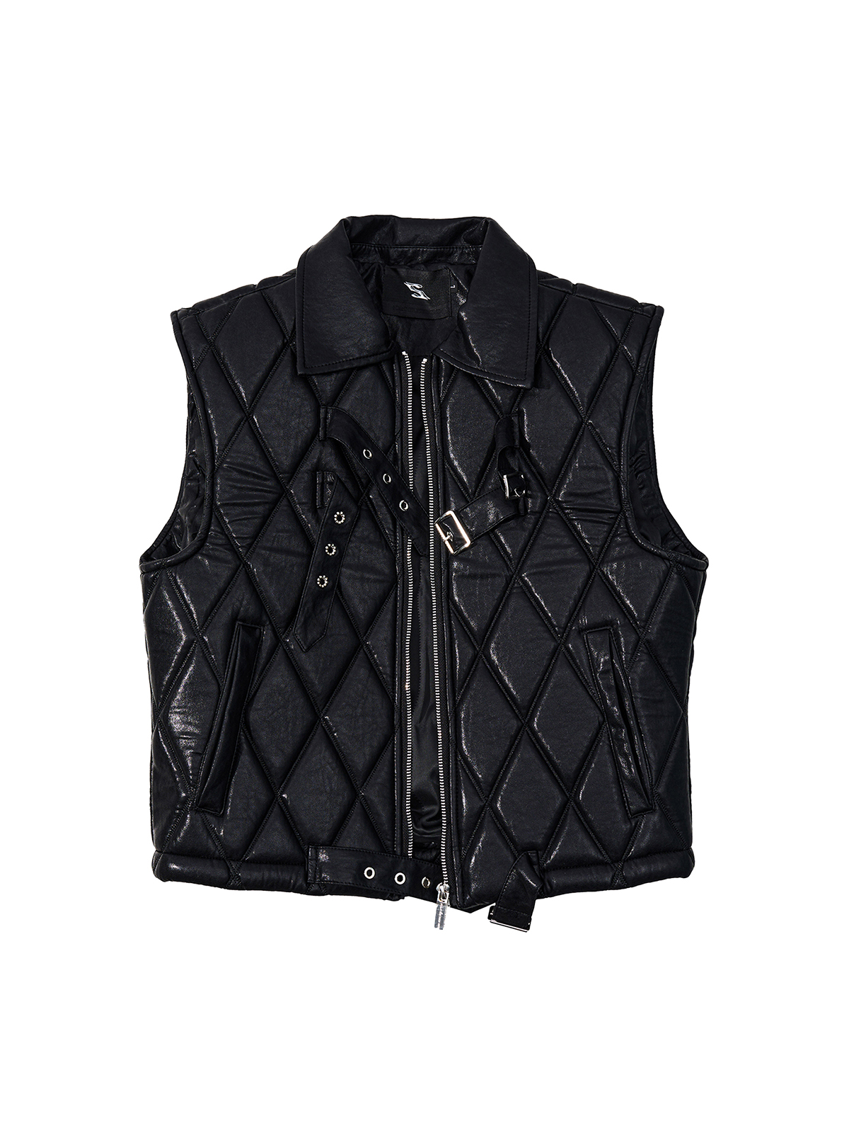 DIAMOND STRAPPED CROPPED VEST