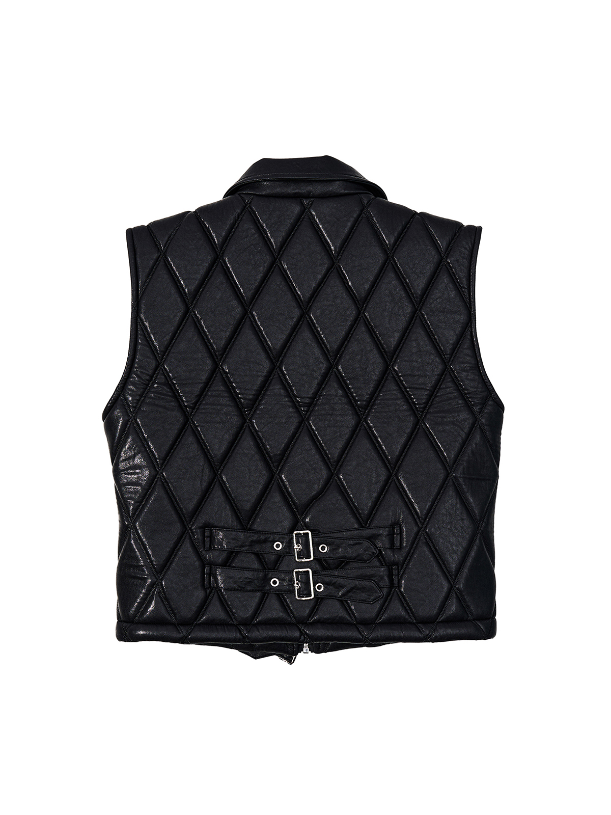 DIAMOND STRAPPED CROPPED VEST