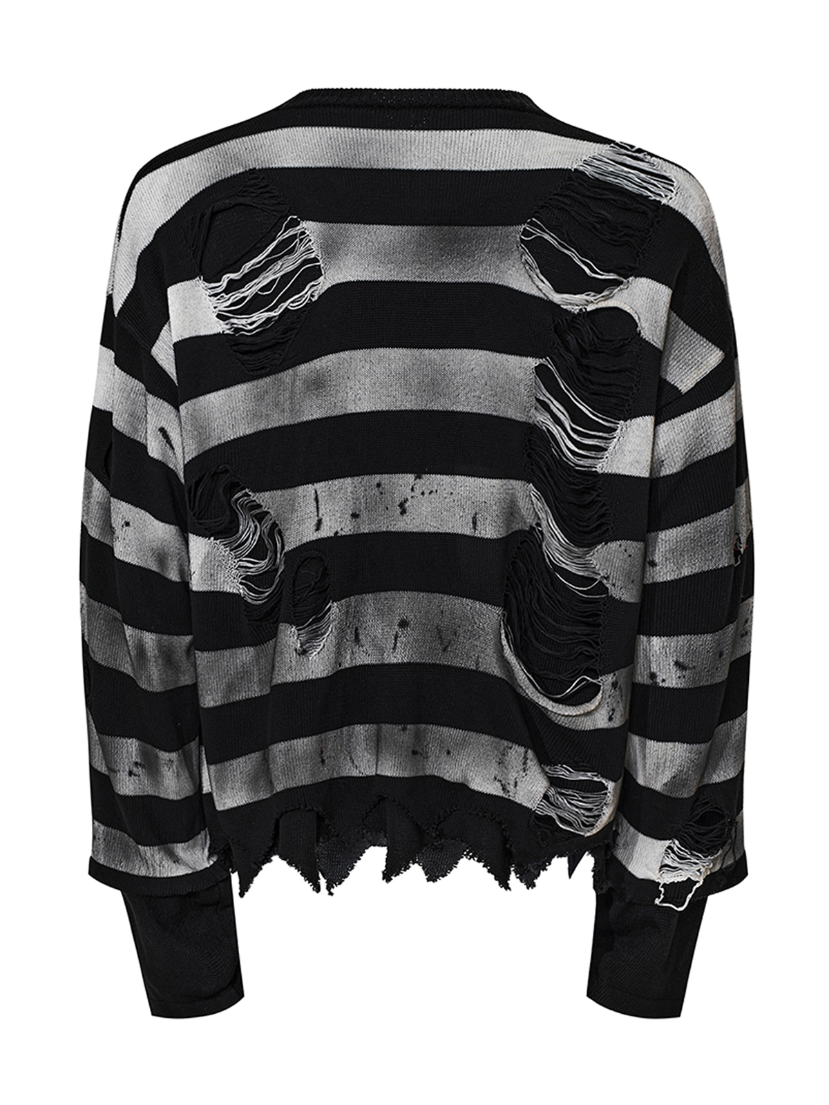 DISTRESSED LEATHER CROSS 2-PIECE KNIT SET