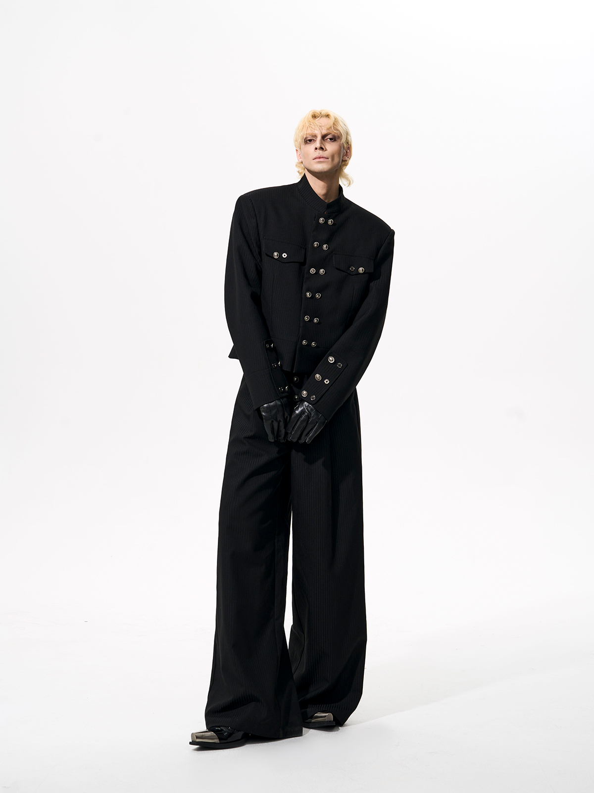 OBSIDIAN COMMANDER CROPPED SUIT SET-START EXCEED END