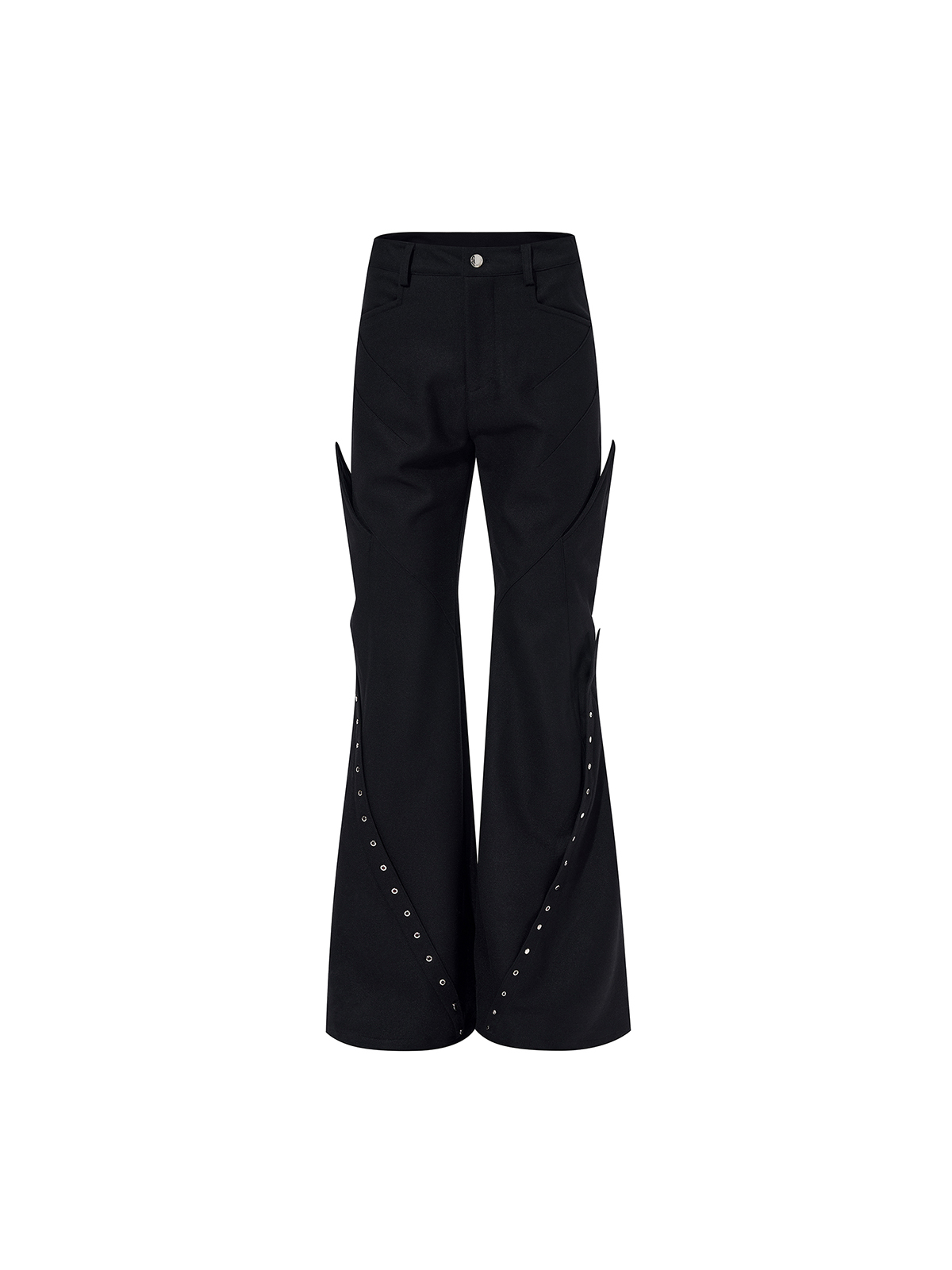 RIVET STRUCTURED CROPPED JACKET & FLARED PANTS SET