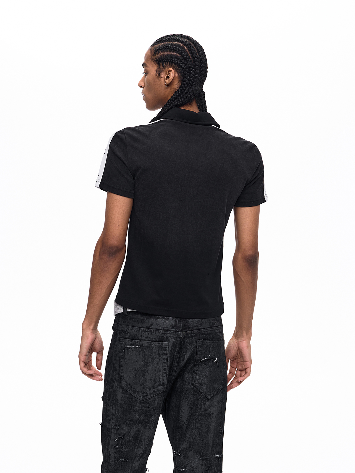 SUBVERSIVE TYPOGRAPHY MUSICAL NOTE POLO-BLACK