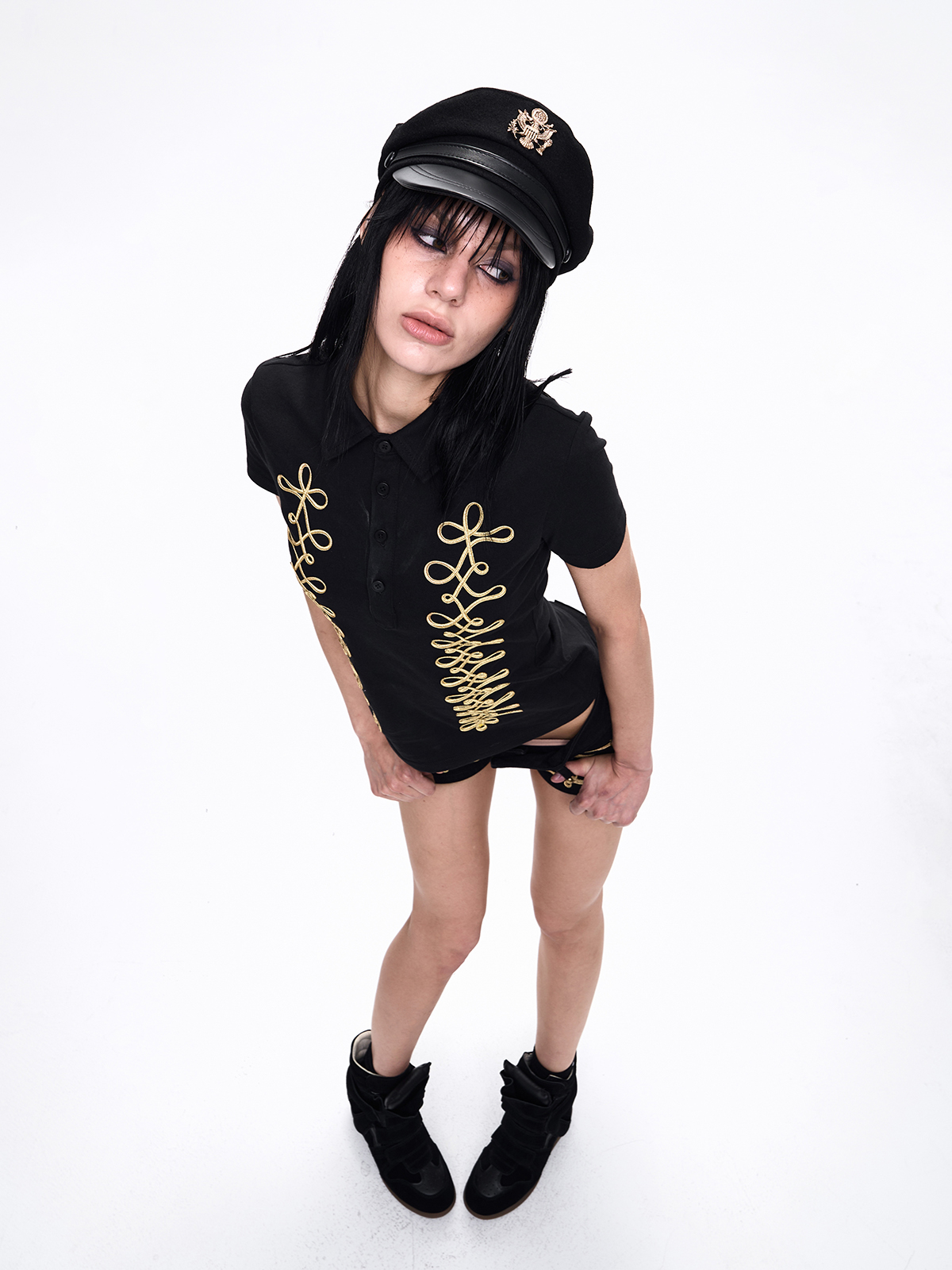 NAPOLEONIC BRAIDED POLO SHIRT