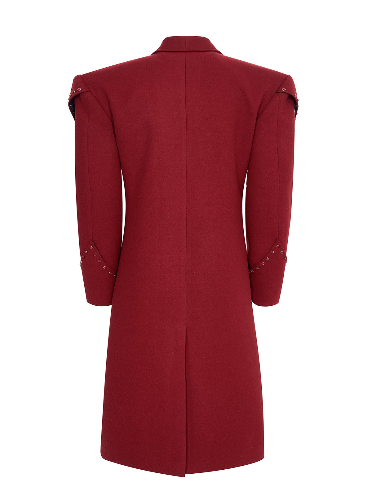 OXBLOOD IMPERIAL STRUCTURED COAT