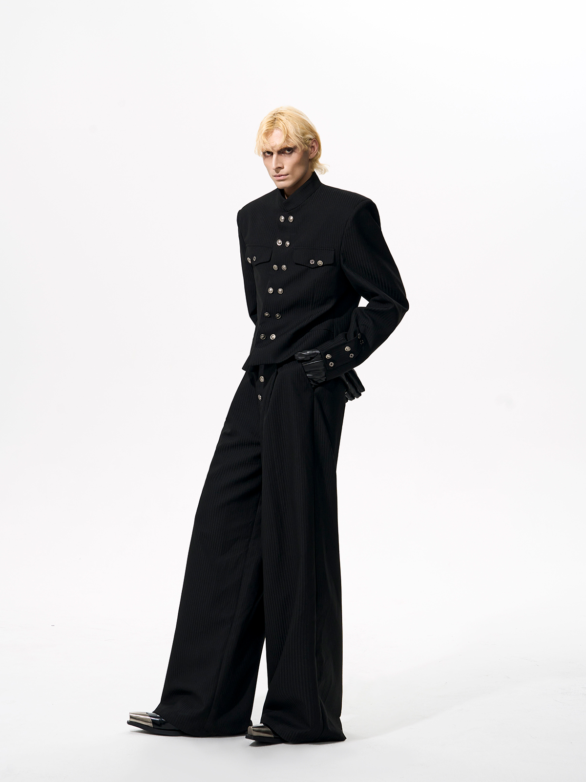 OBSIDIAN COMMANDER CROPPED SUIT SET-START EXCEED END