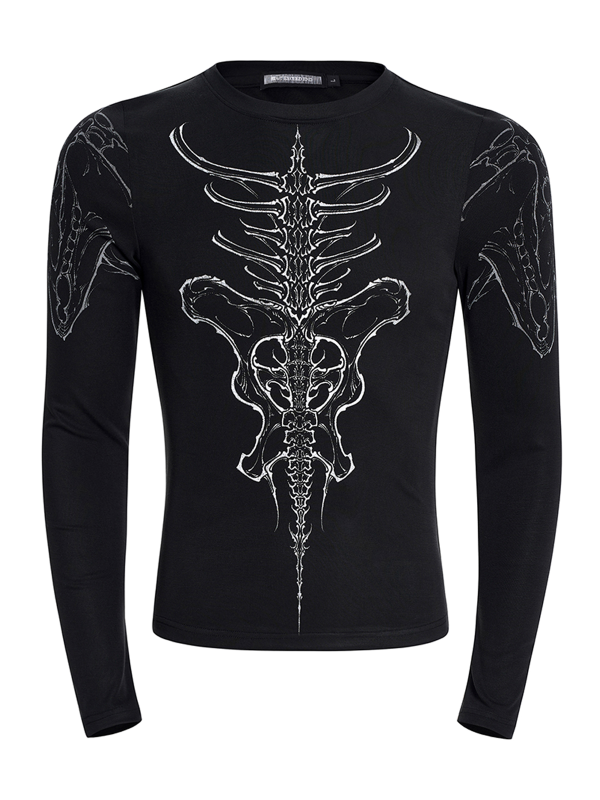 HORSE SKULL GRAPHIC LONG SLEEVE T-SHIRT