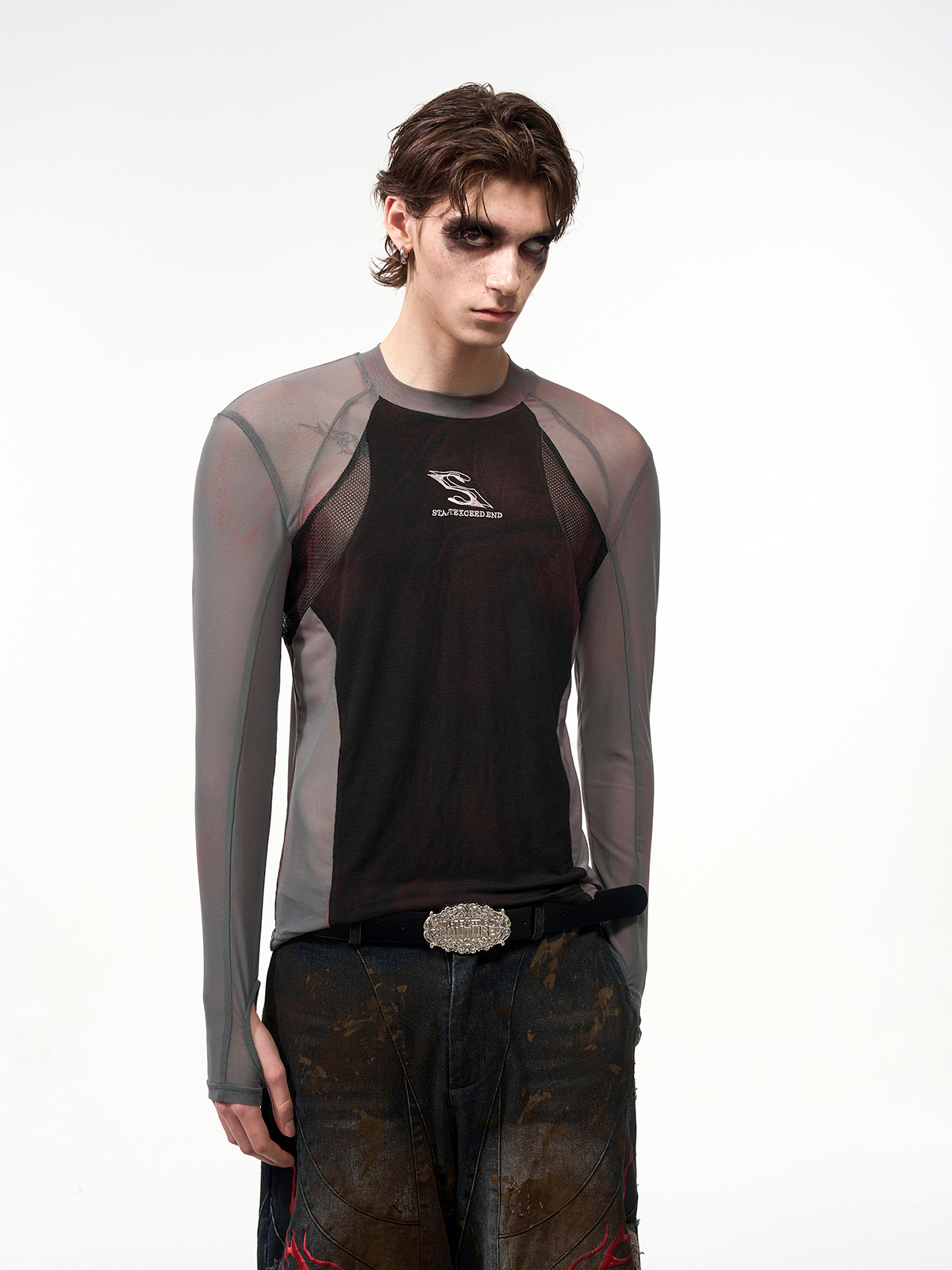 SHADOW MESH HYBRID LONG SLEEVE-START EXCEED END