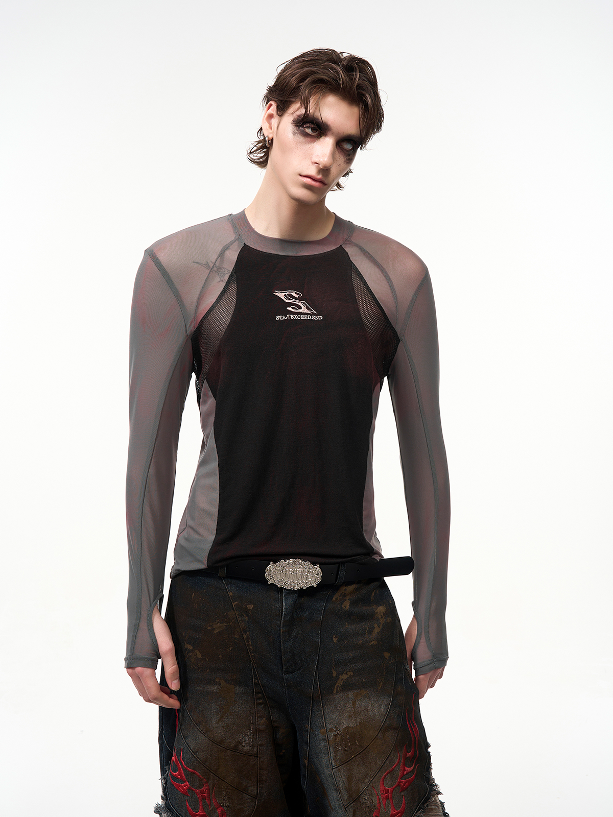 SHADOW MESH HYBRID LONG SLEEVE-START EXCEED END