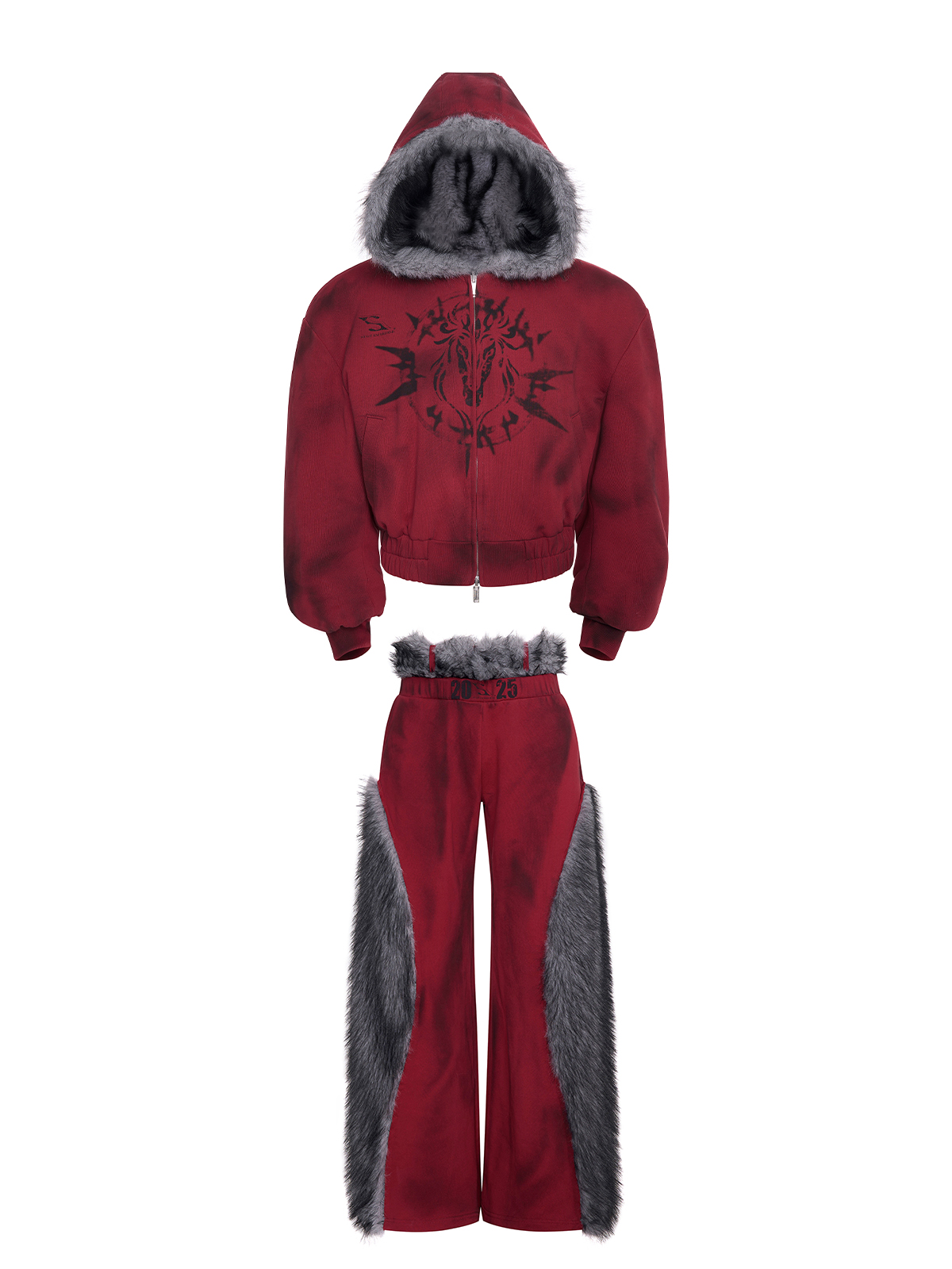 Red Grunge Tracksuit | START EXCEED END