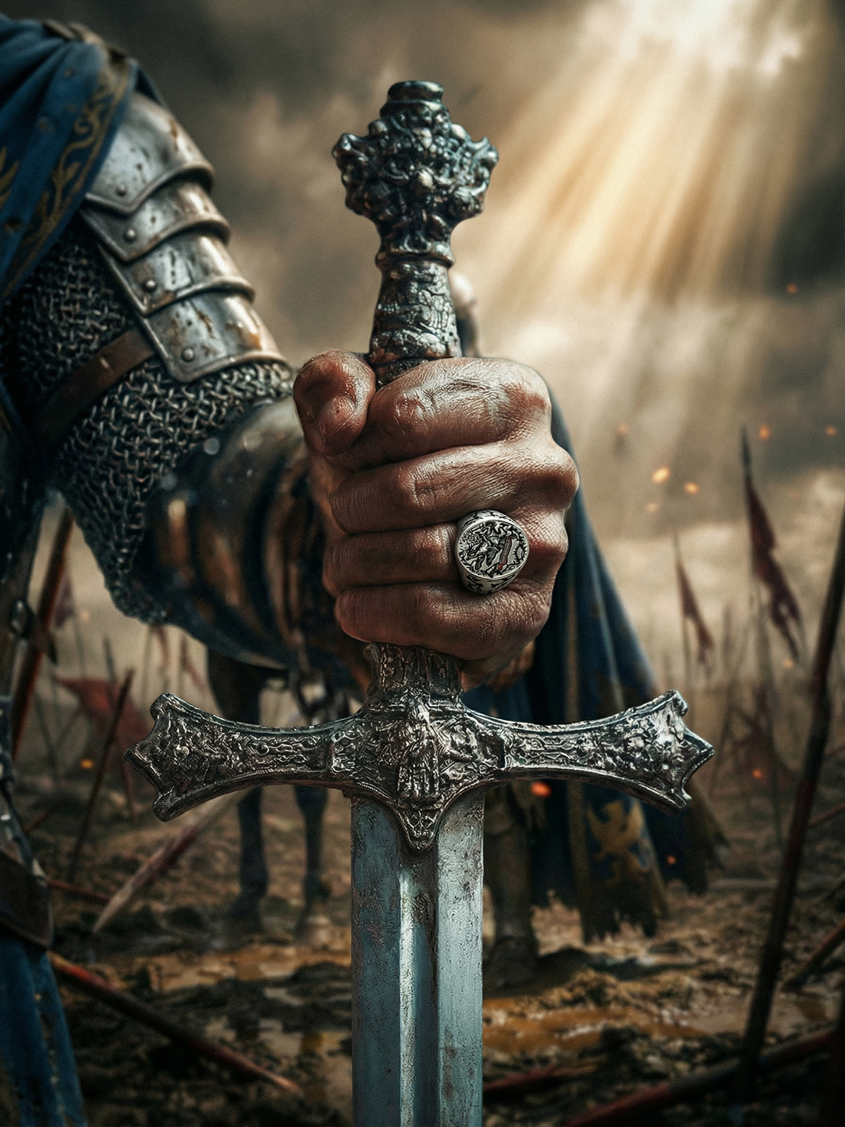 VINTAGE MEDIEVAL KNIGHT RING