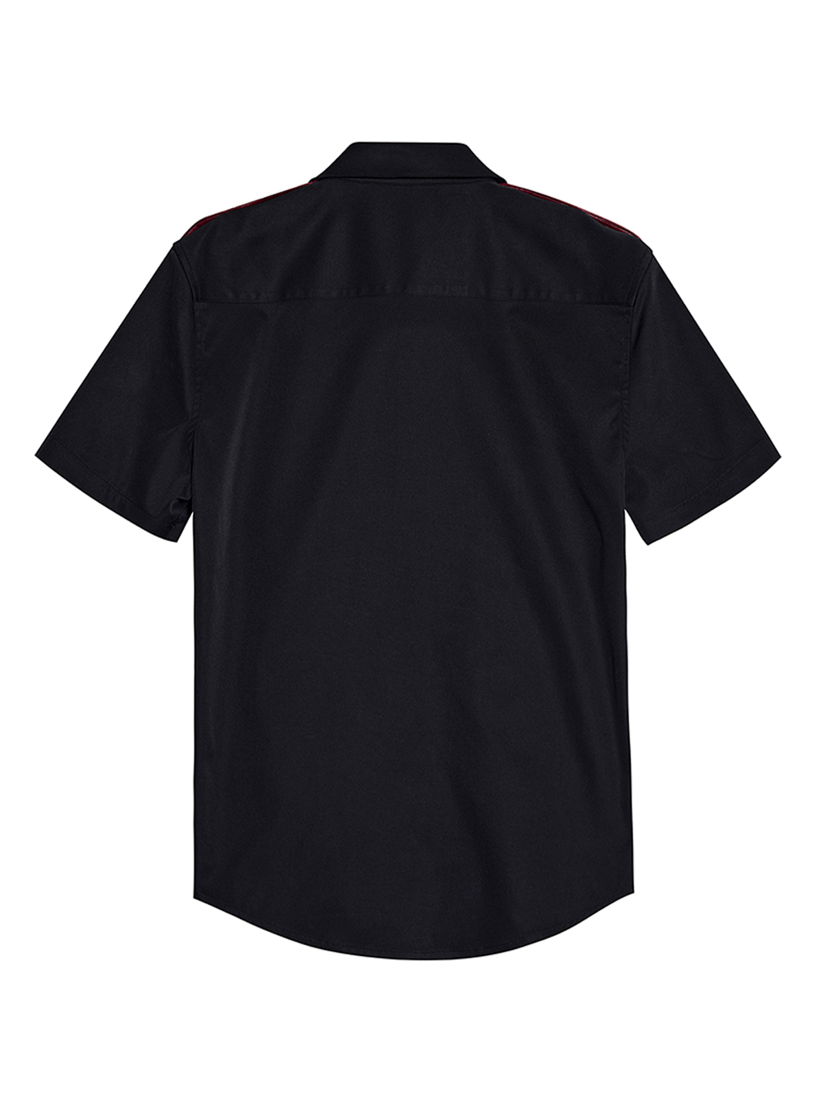 MEDIEVAL STUDDED LEATHER-PANEL ZIP SHIRT