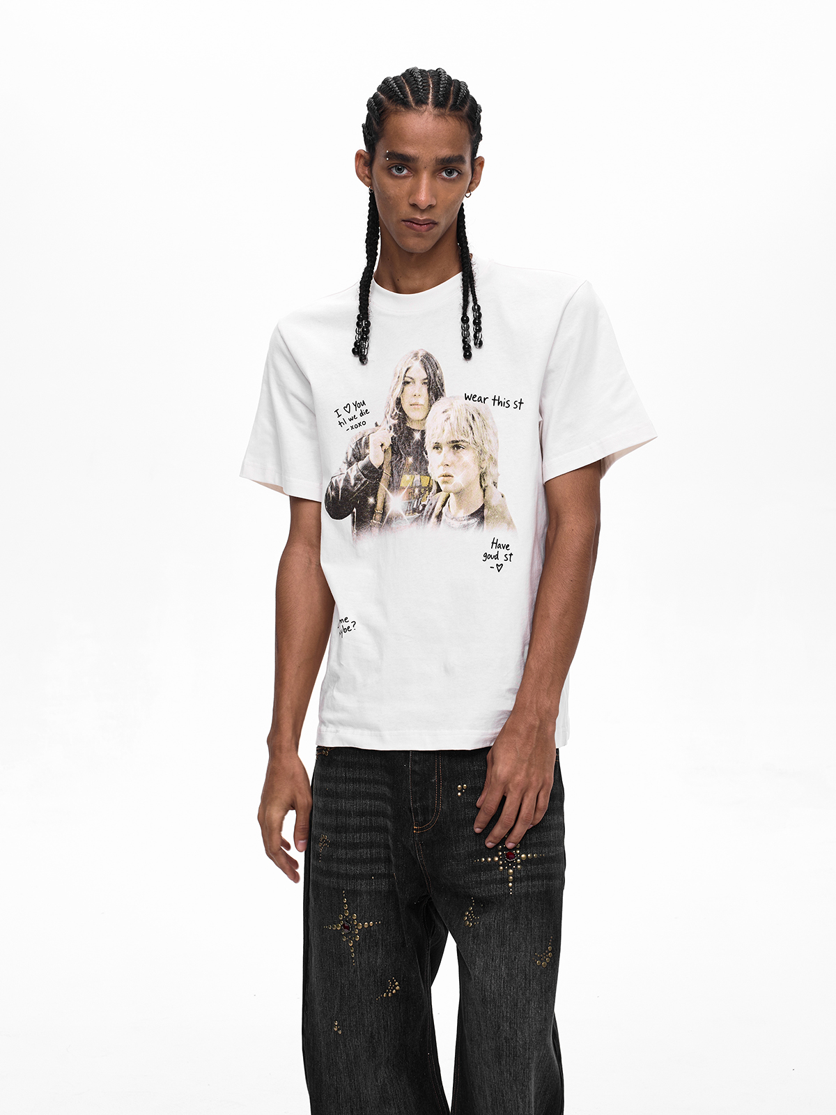 VINTAGE PORTRAIT GRAFFITI GRAPHIC TEE