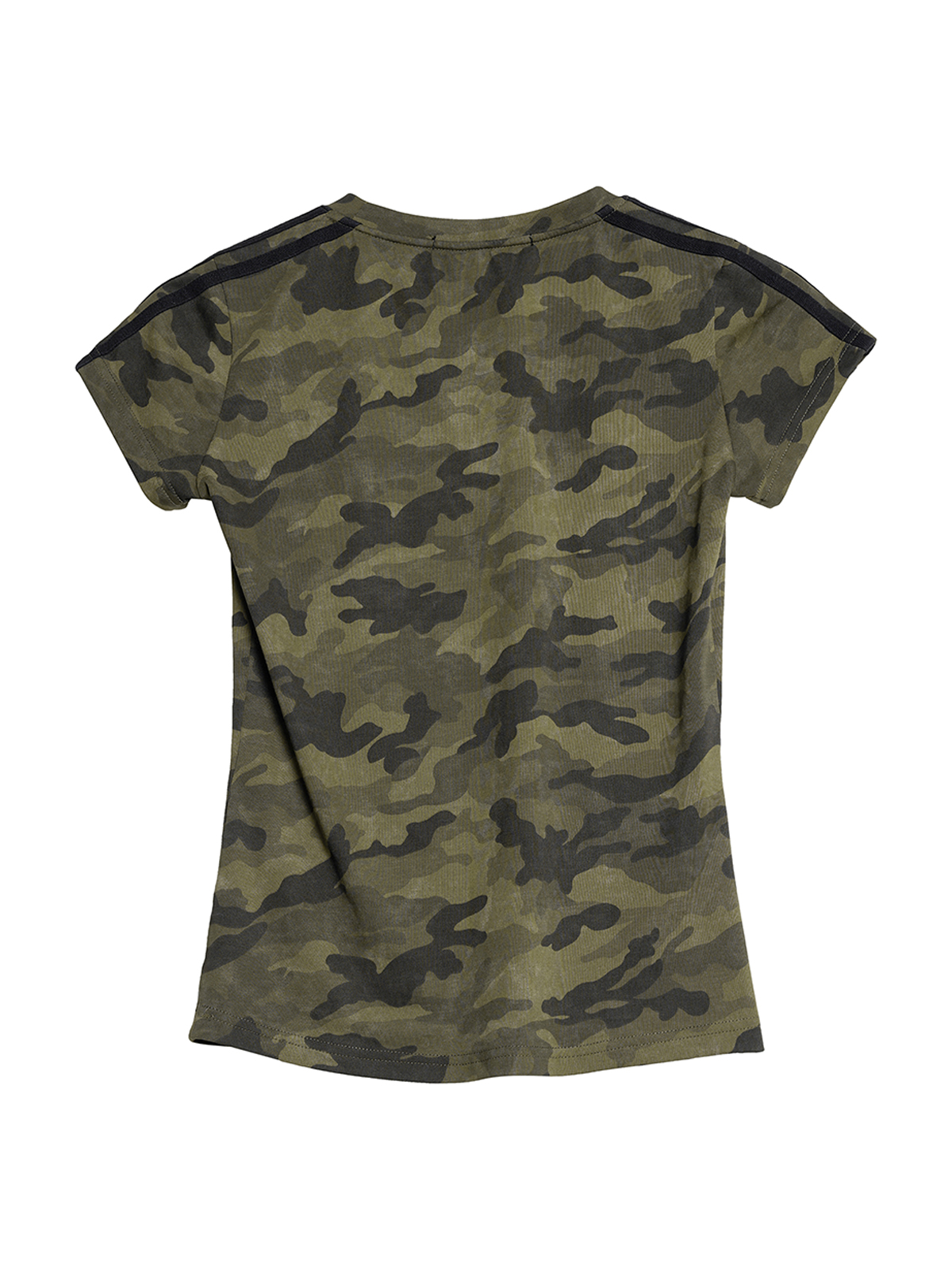 METALLIC GRAPHIC CAMO FITTED TEE