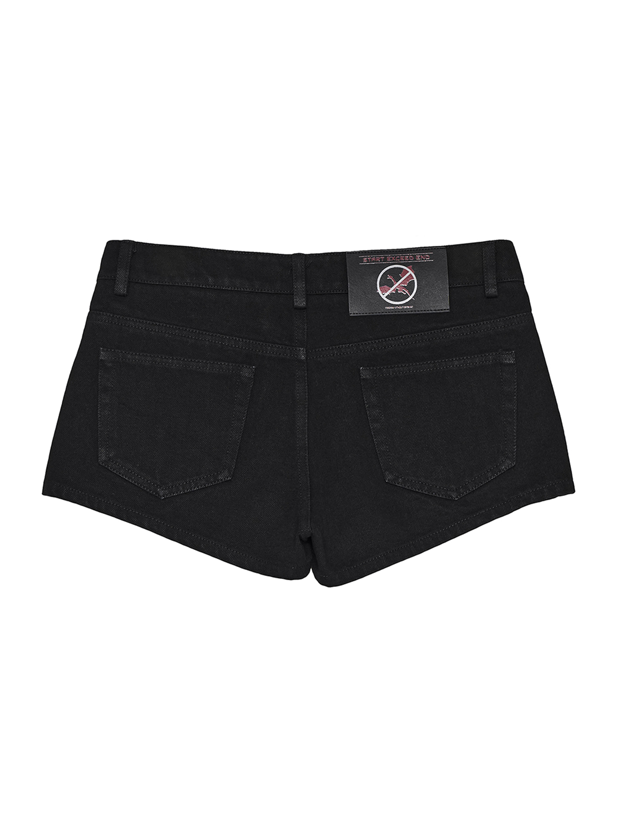 NAPOLEONIC BRAIDED DENIM SHORTS