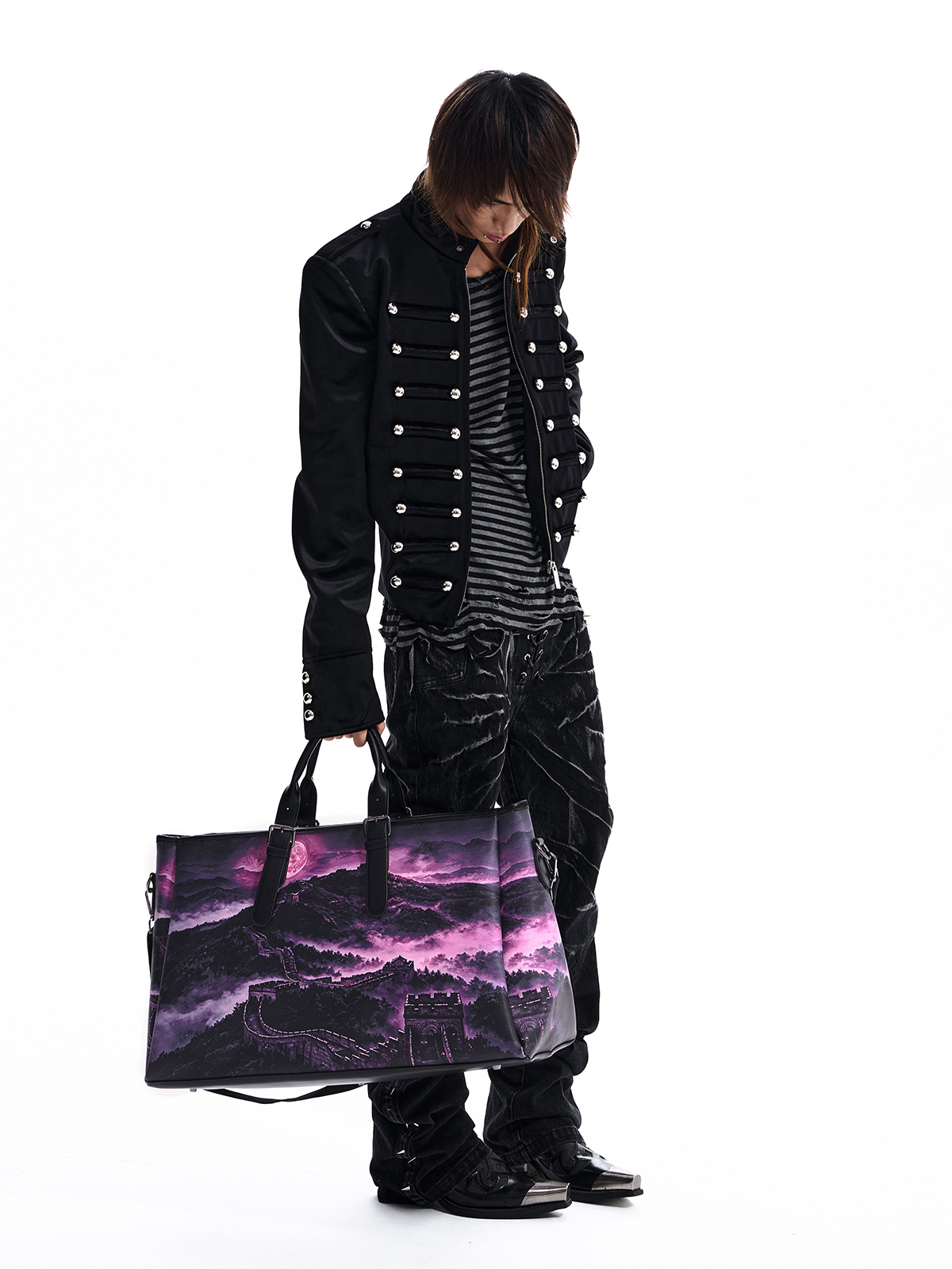 MISTY MOUNTAIN PRINT TOTE BAG