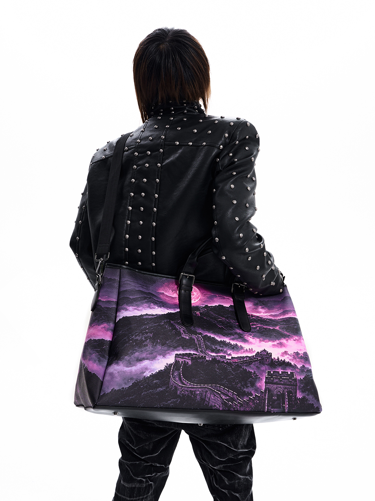 MISTY MOUNTAIN PRINT TOTE BAG