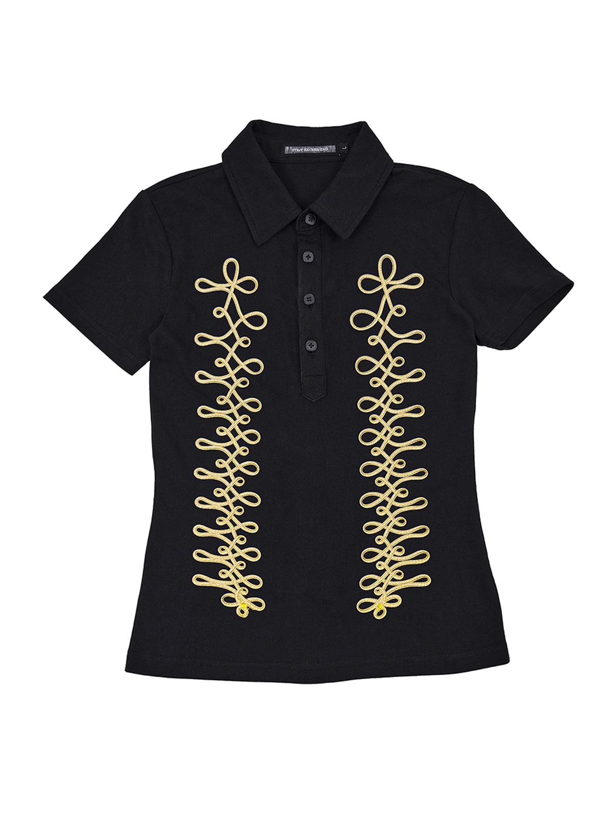 NAPOLEONIC BRAIDED POLO SHIRT