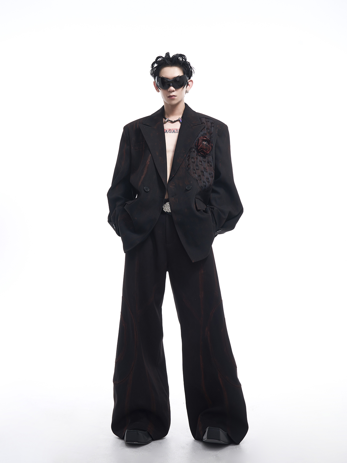 NIGHT ROSE TAILORED SUIT SET
