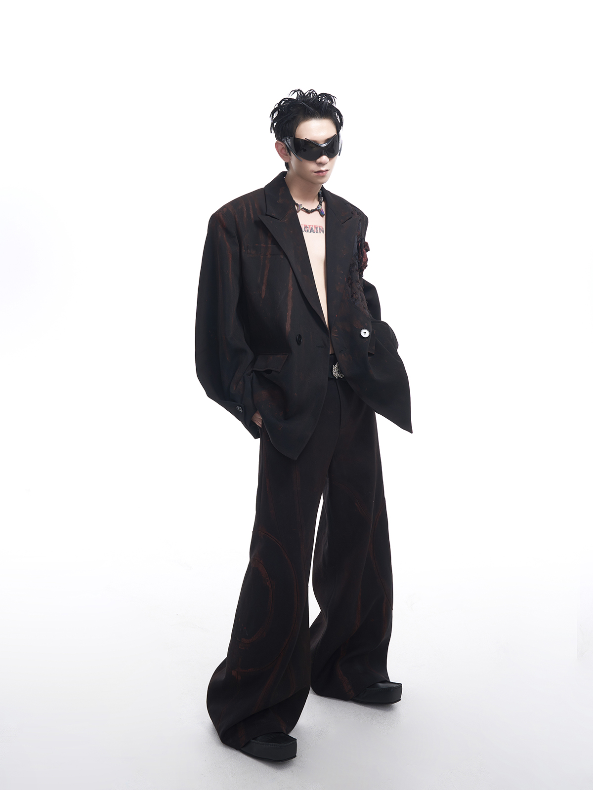 NIGHT ROSE TAILORED SUIT SET
